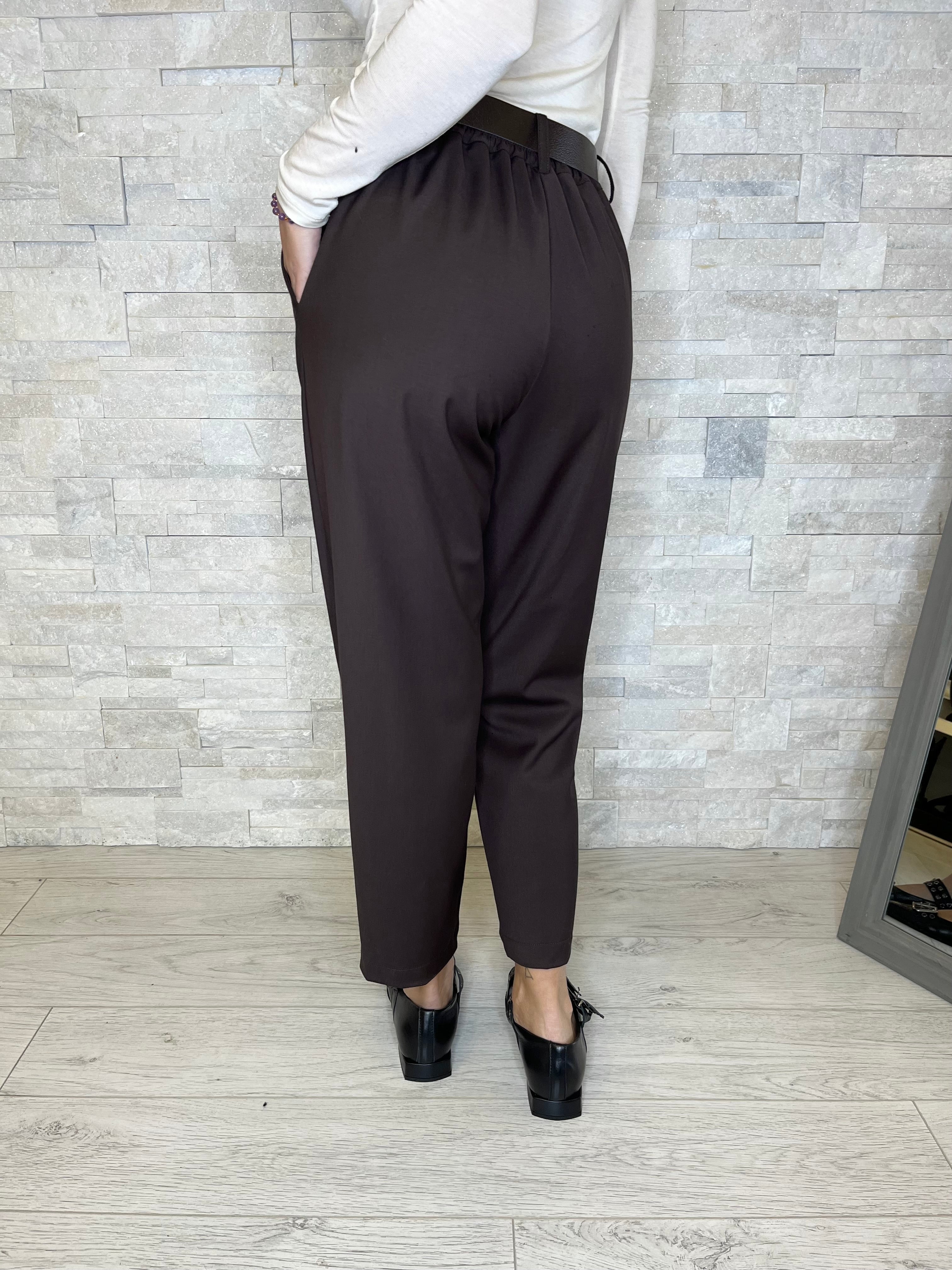 Pantalone a sigaretta moro