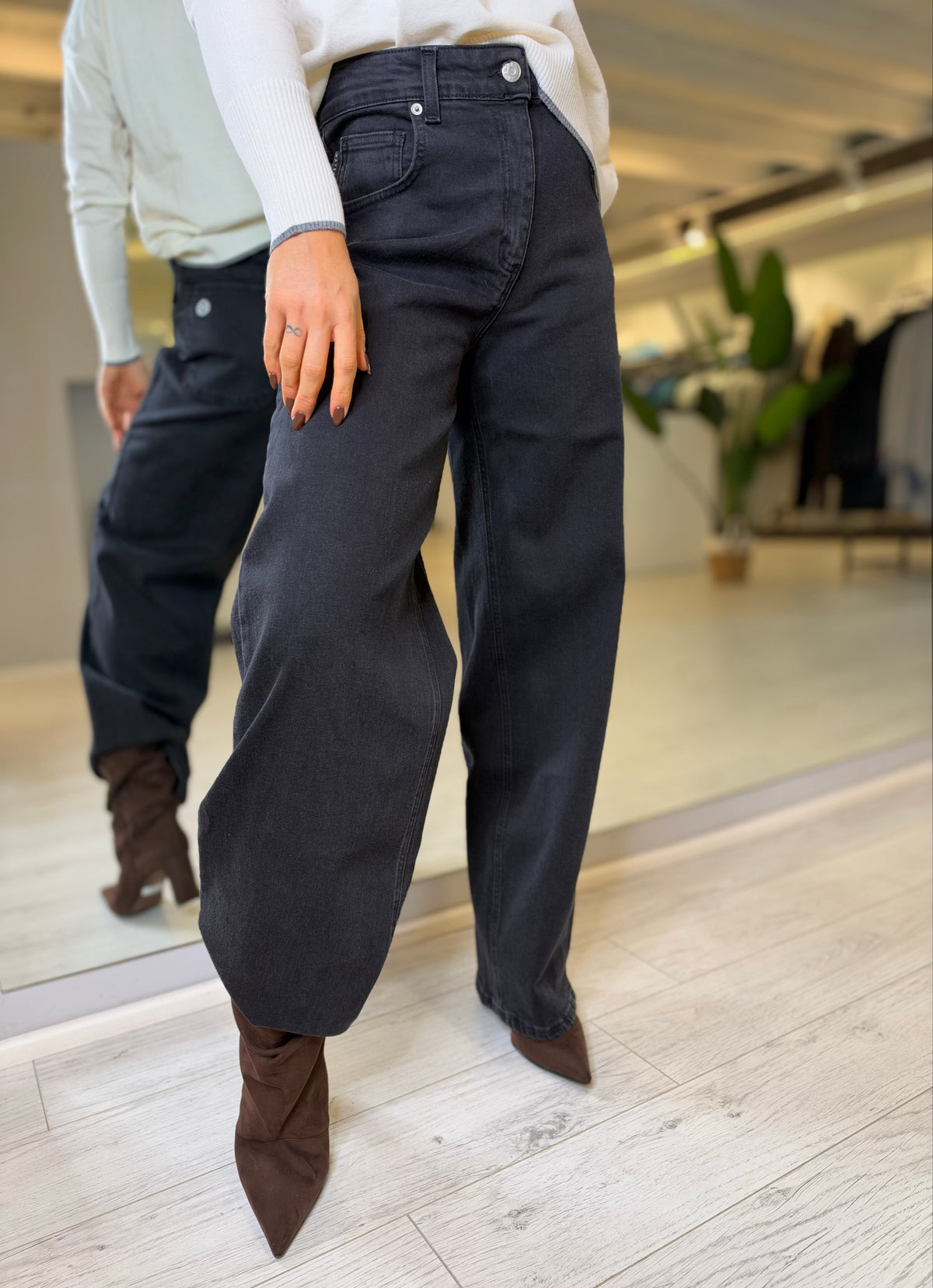 Jeans Bella baloon nero