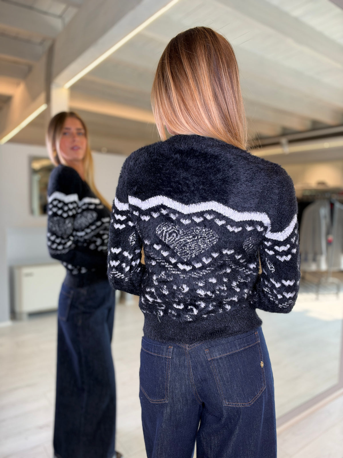 Maglia girocollo con stampa