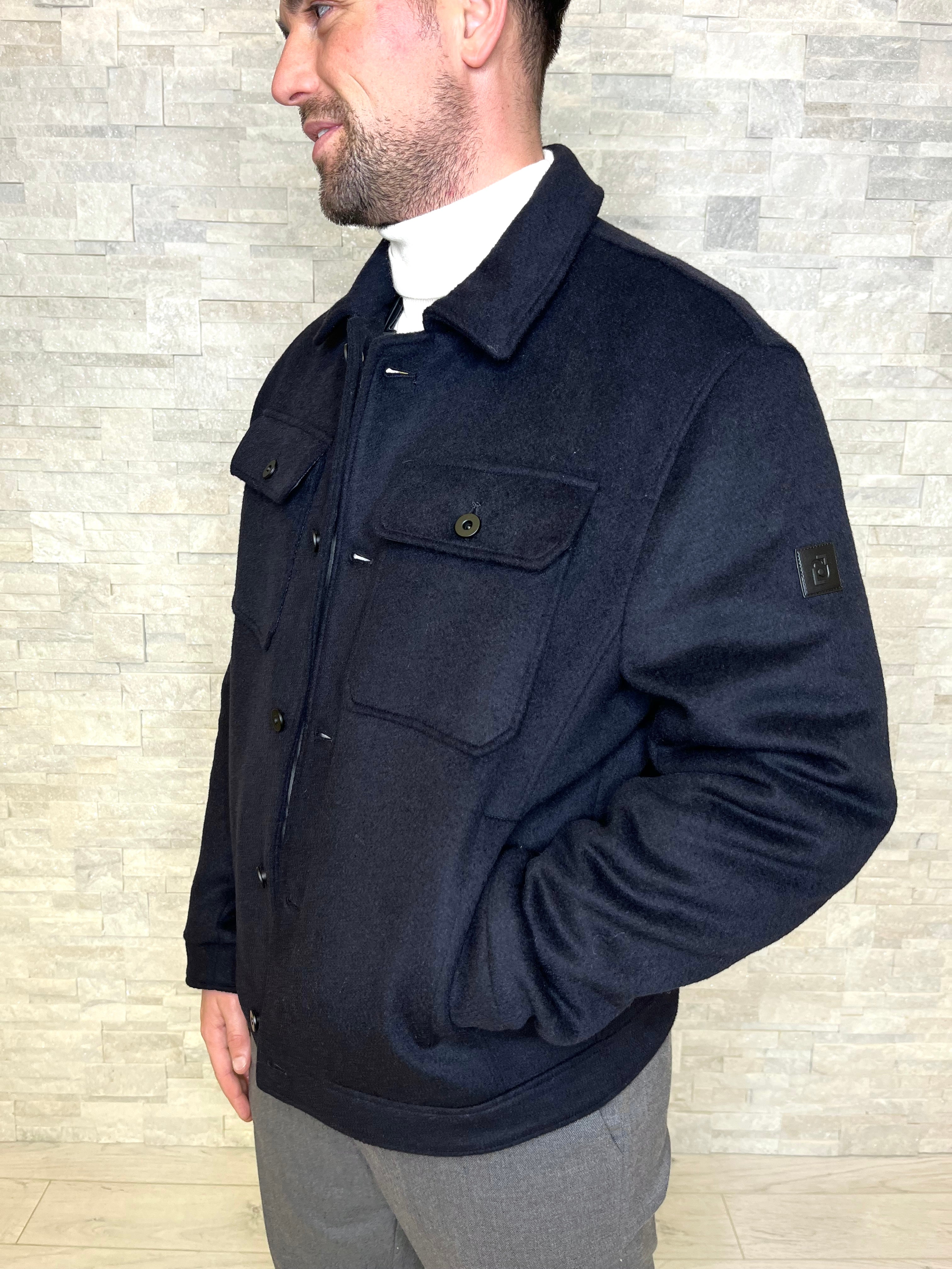 Giubbotto in misto lana