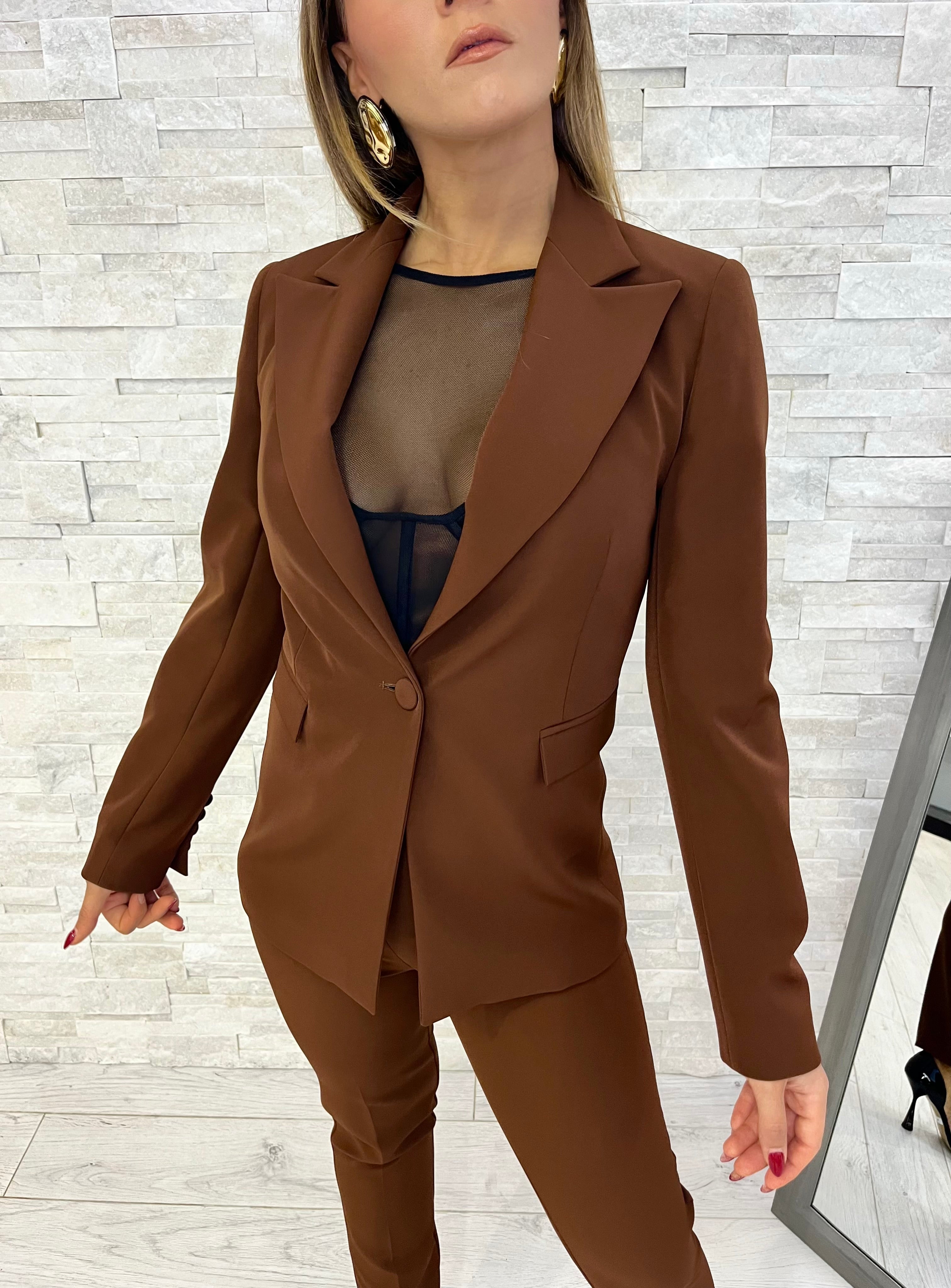Tailleur monopetto brown