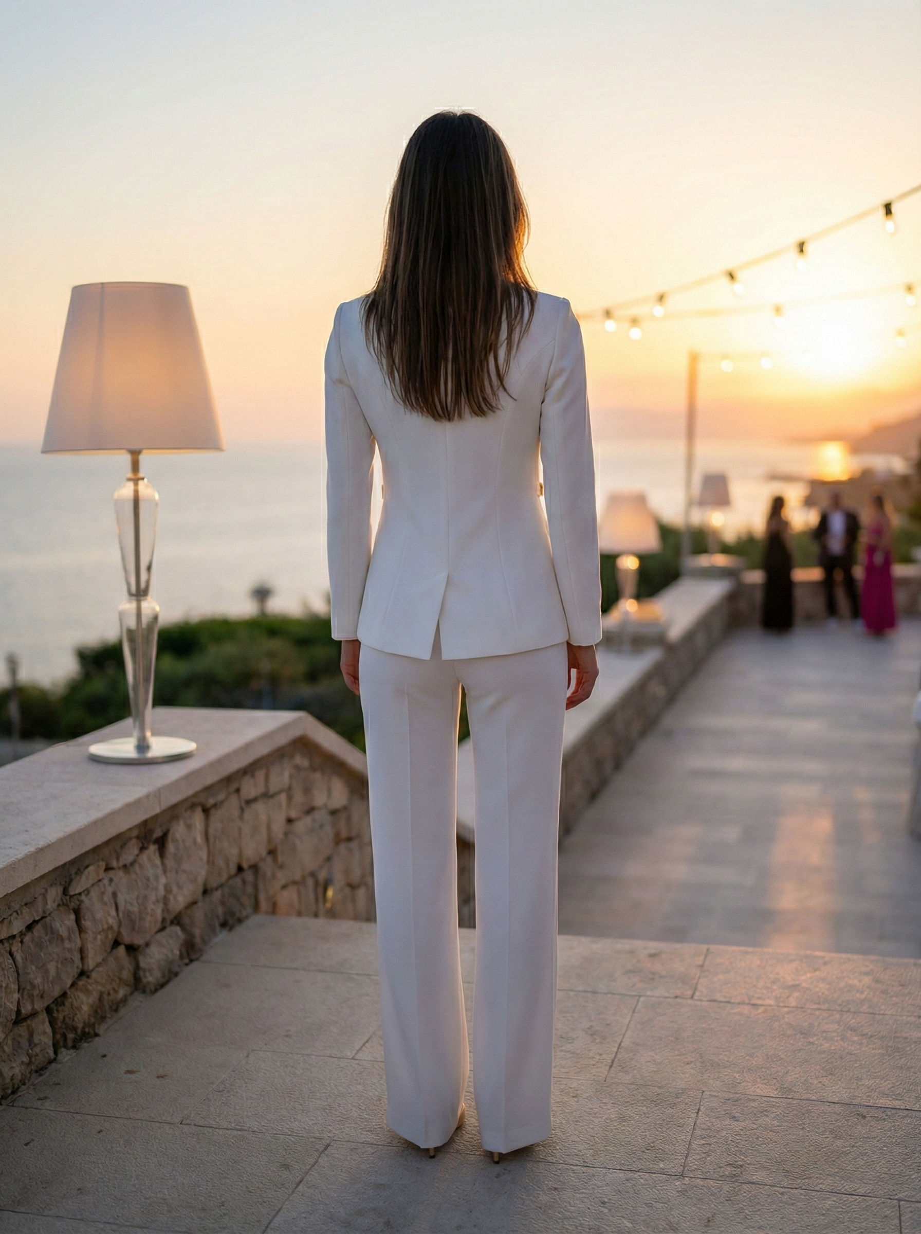 Tailleur monopetto burro