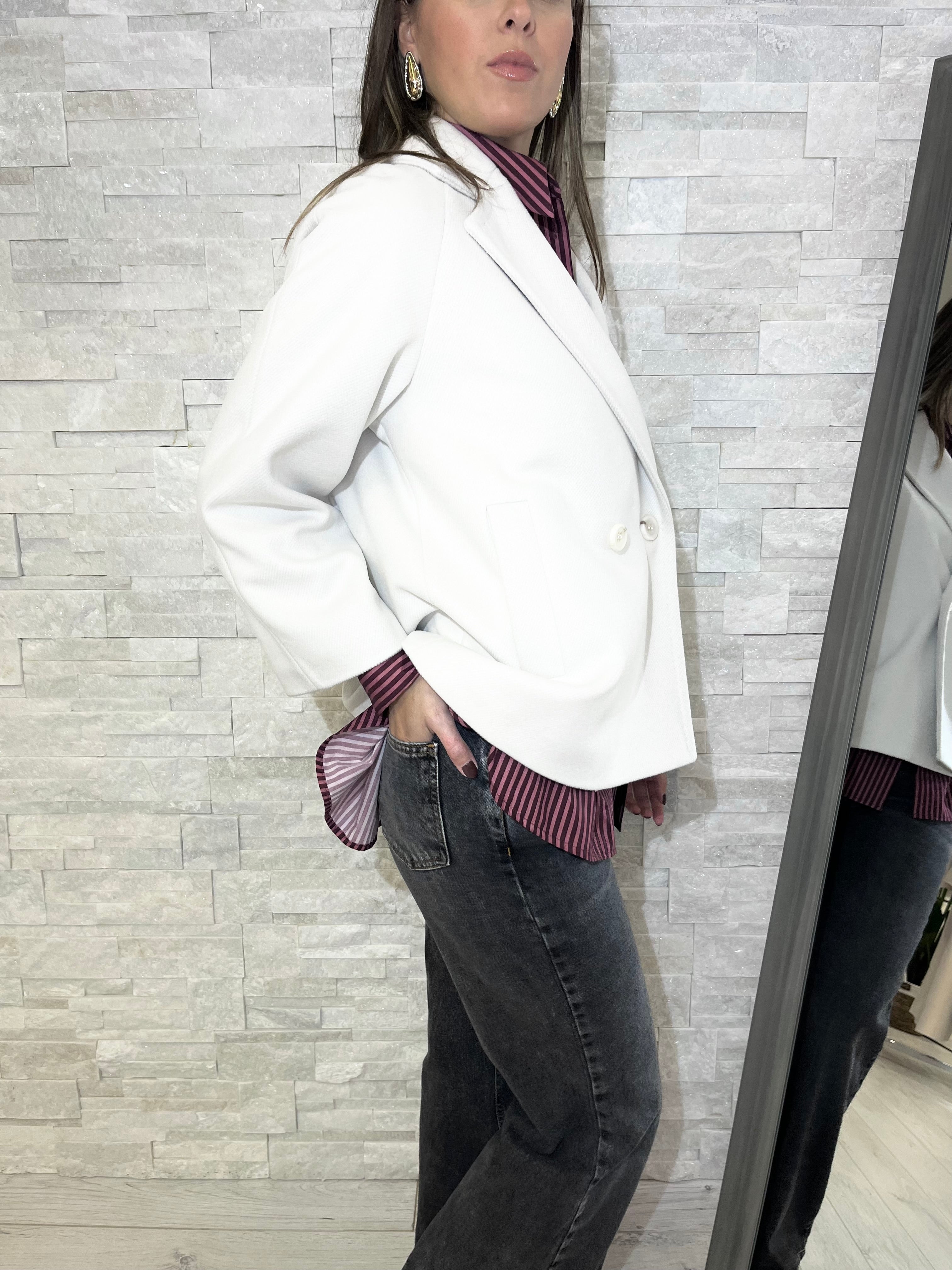 Cappotto corto doppiopetto