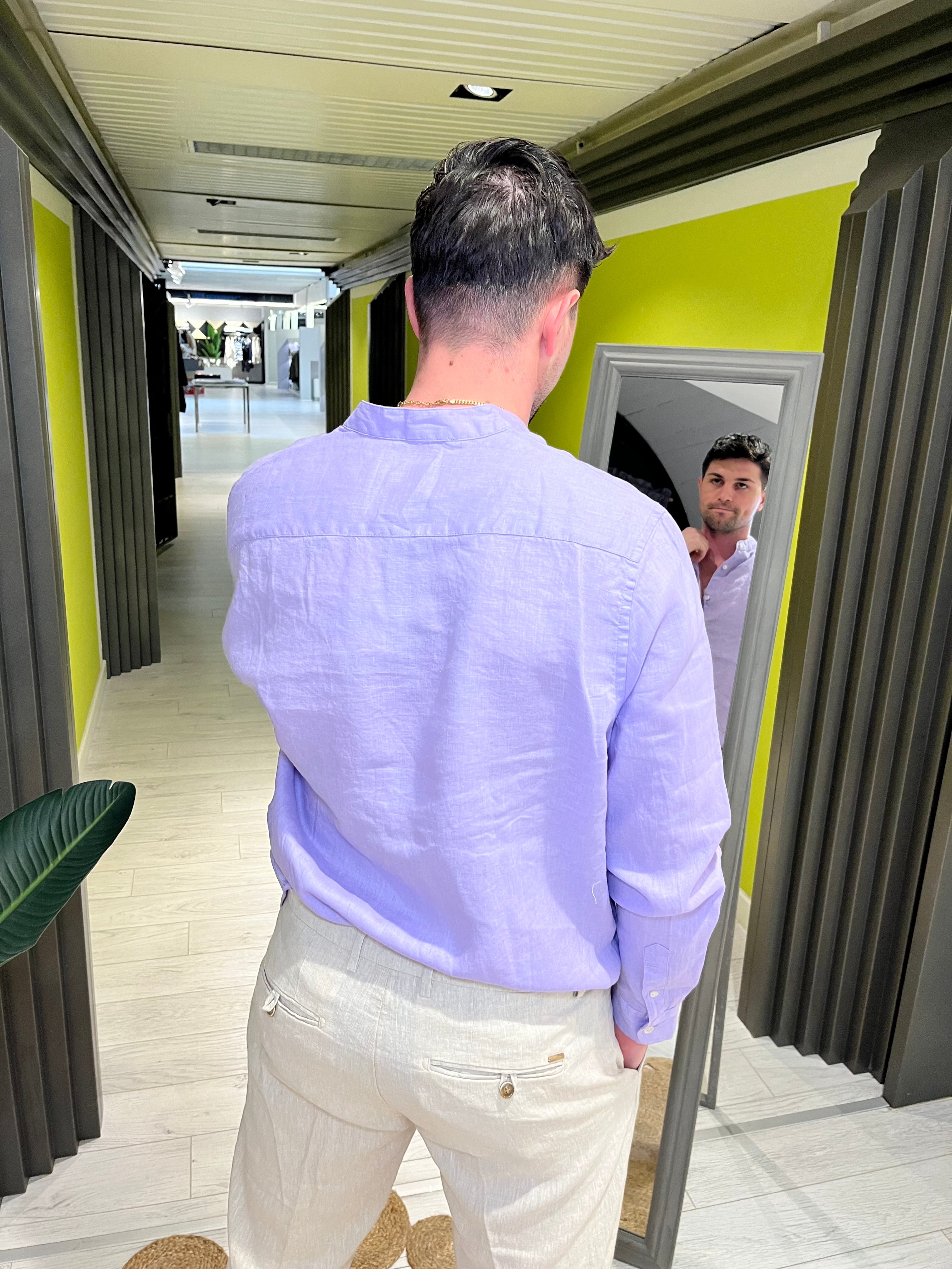 Camicia lilla coreana