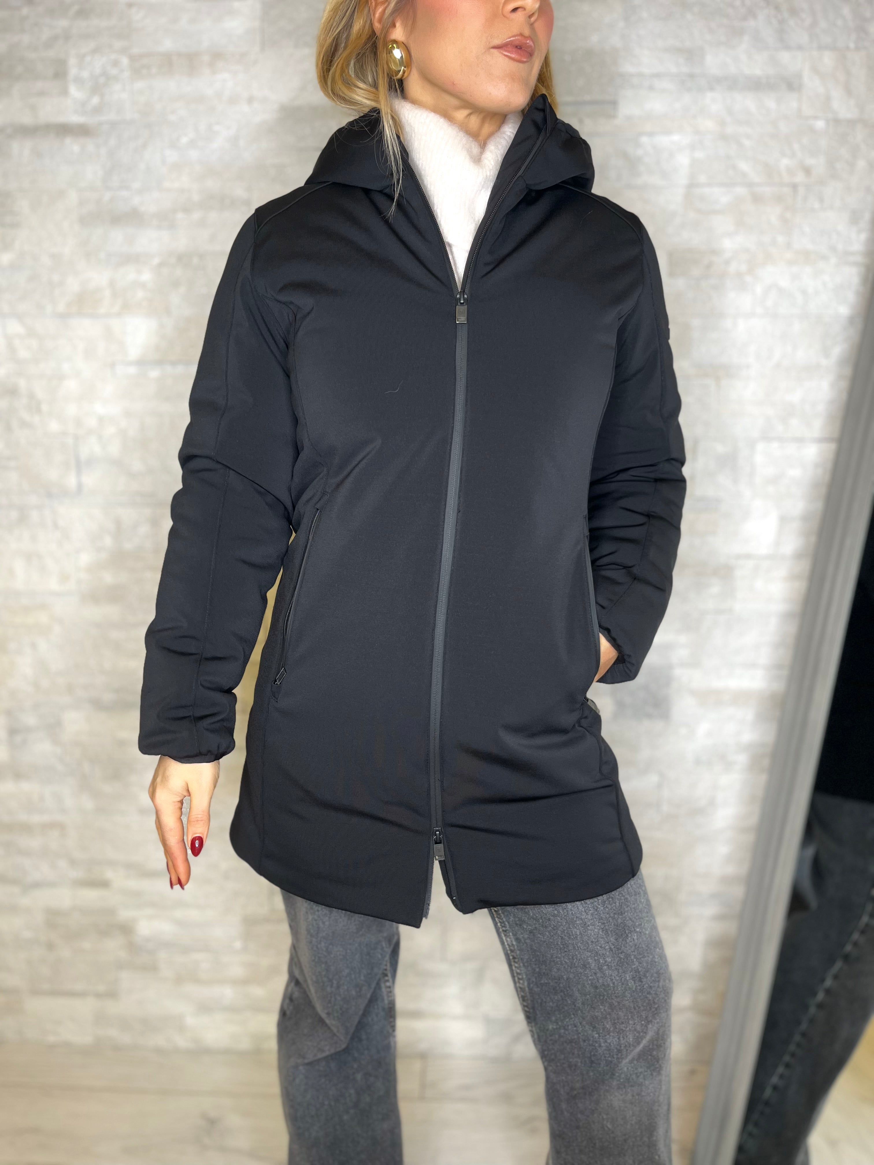 Parka lungo nero