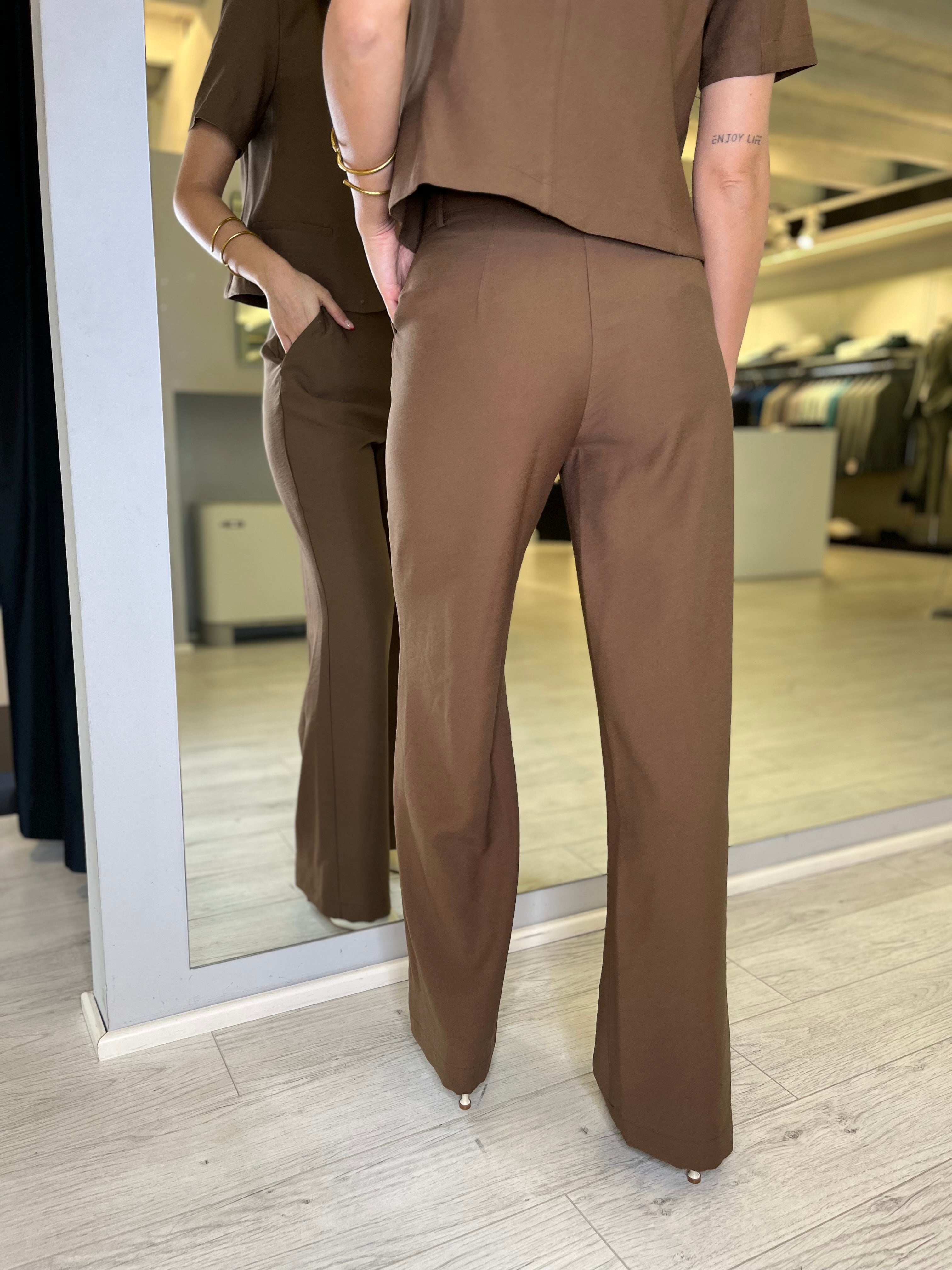 Pantalone sigaretta moro