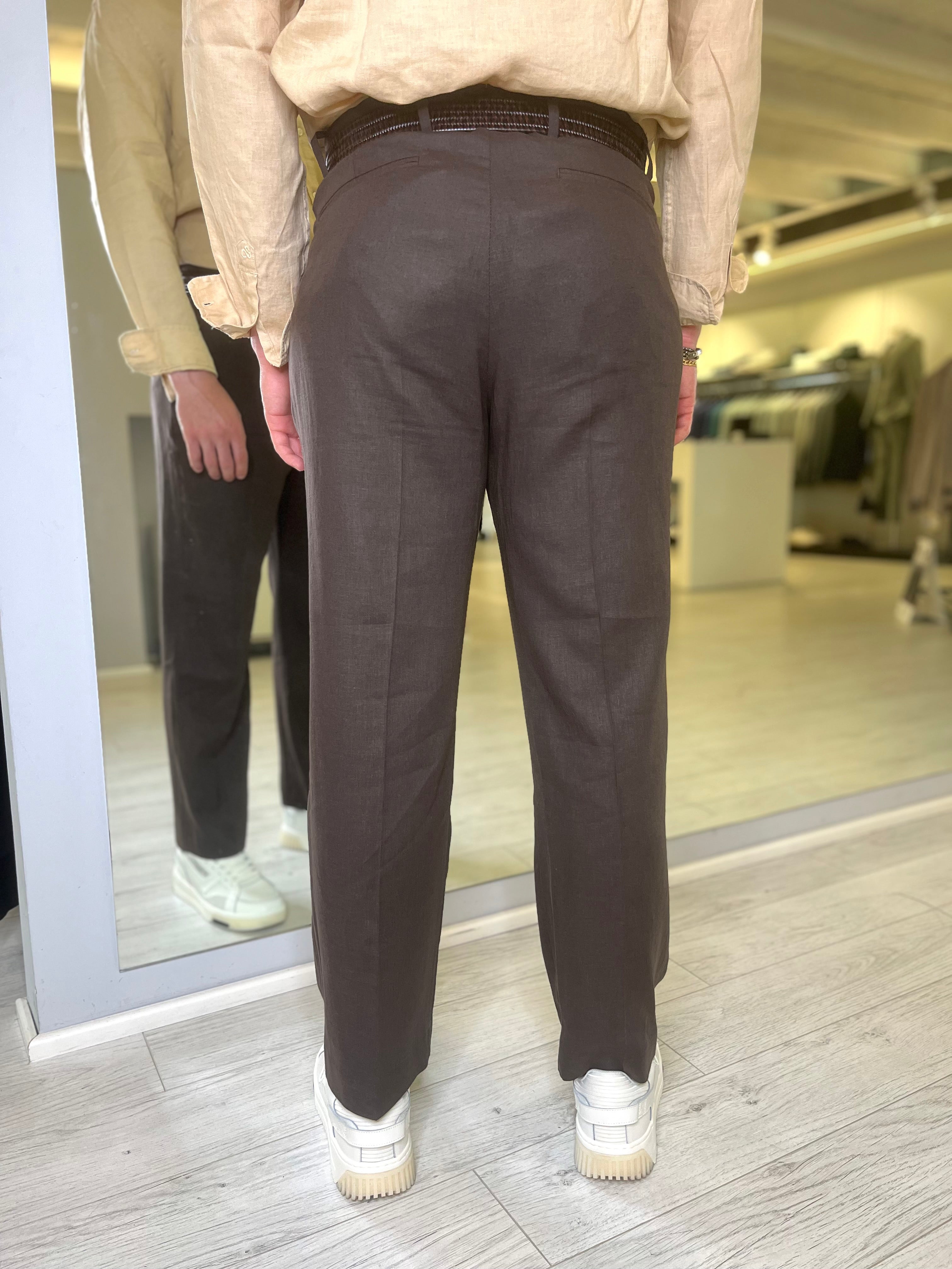 Pantalone fondo ampio moro