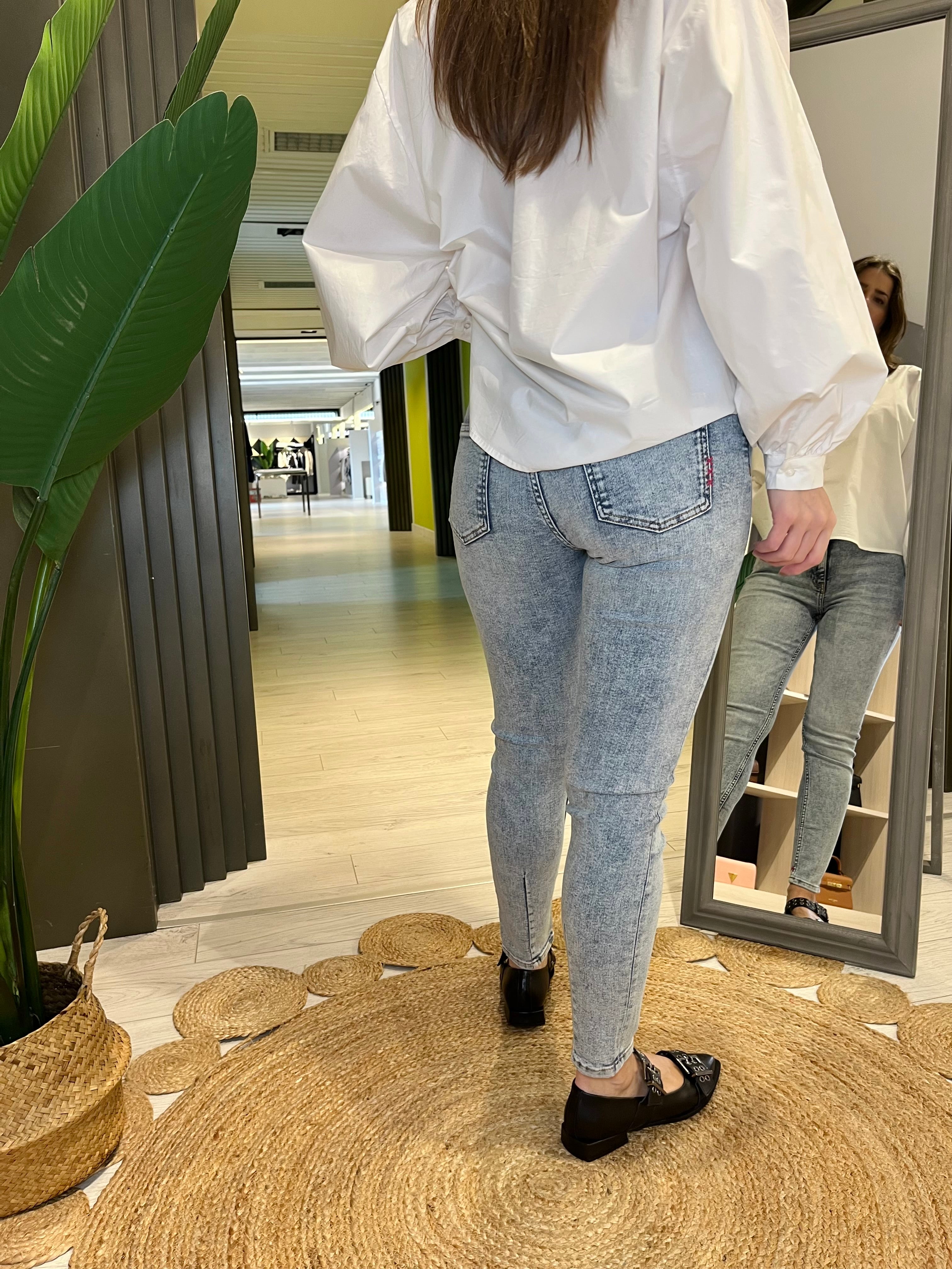 Jeans skinny azzurro