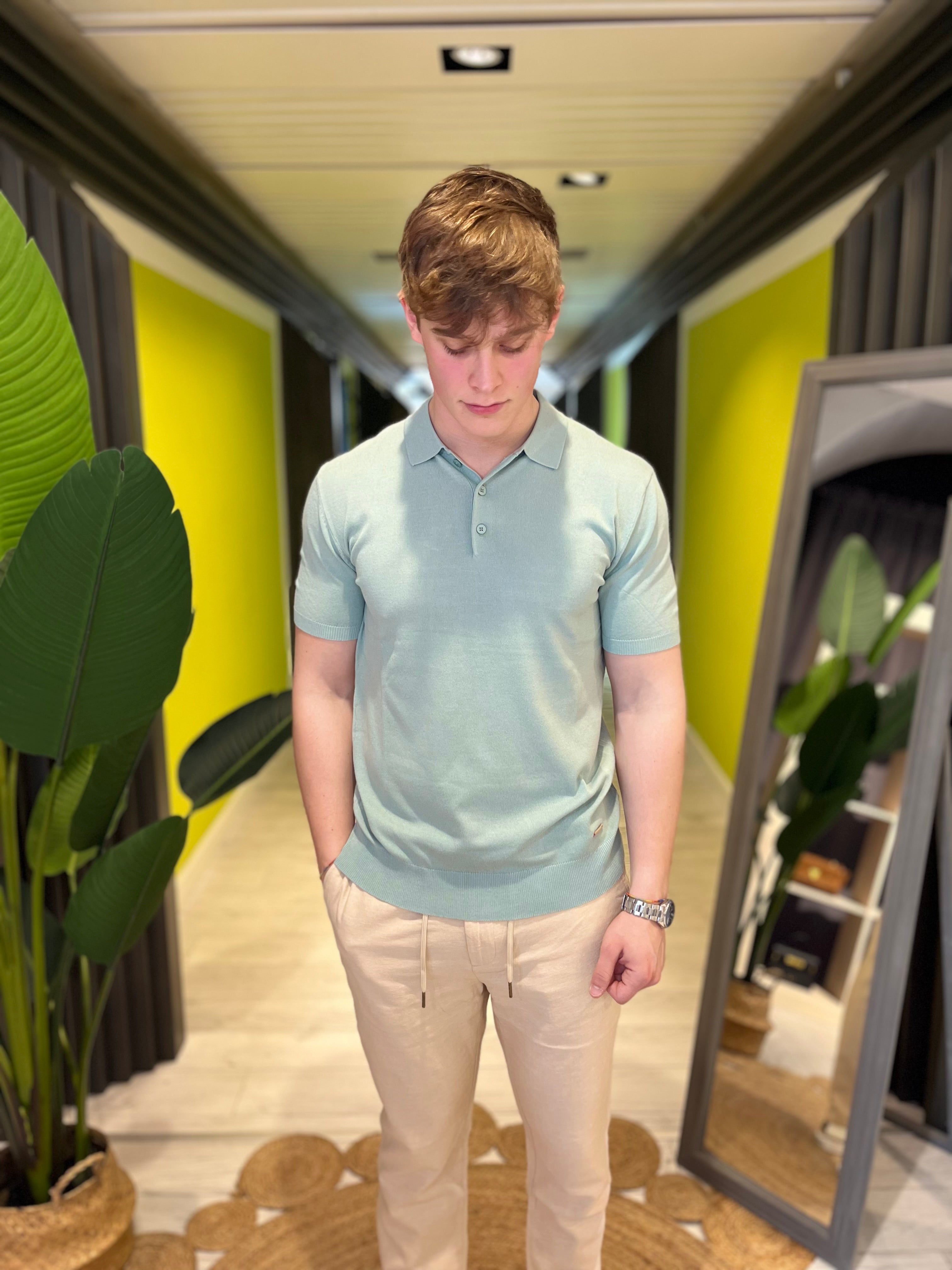Polo in maglia muscle fit