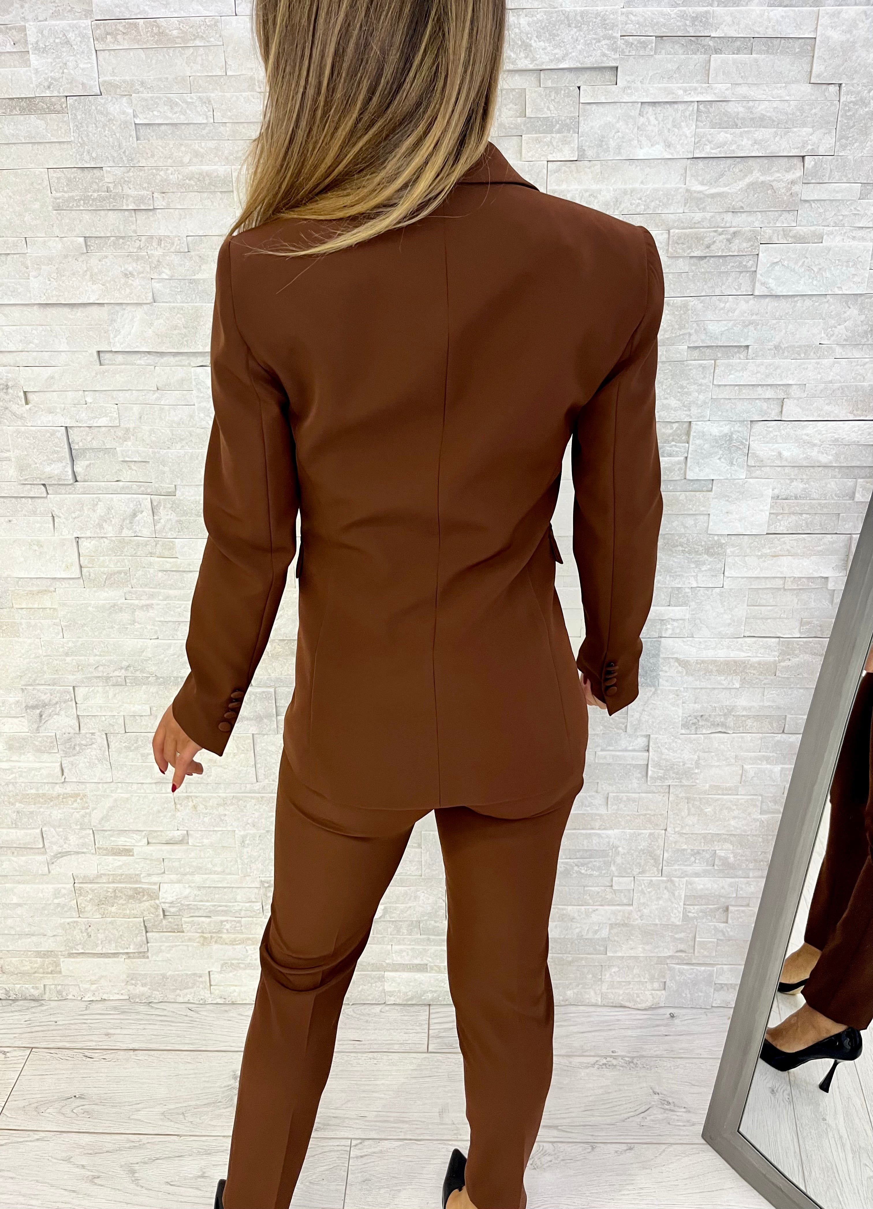 Tailleur monopetto brown