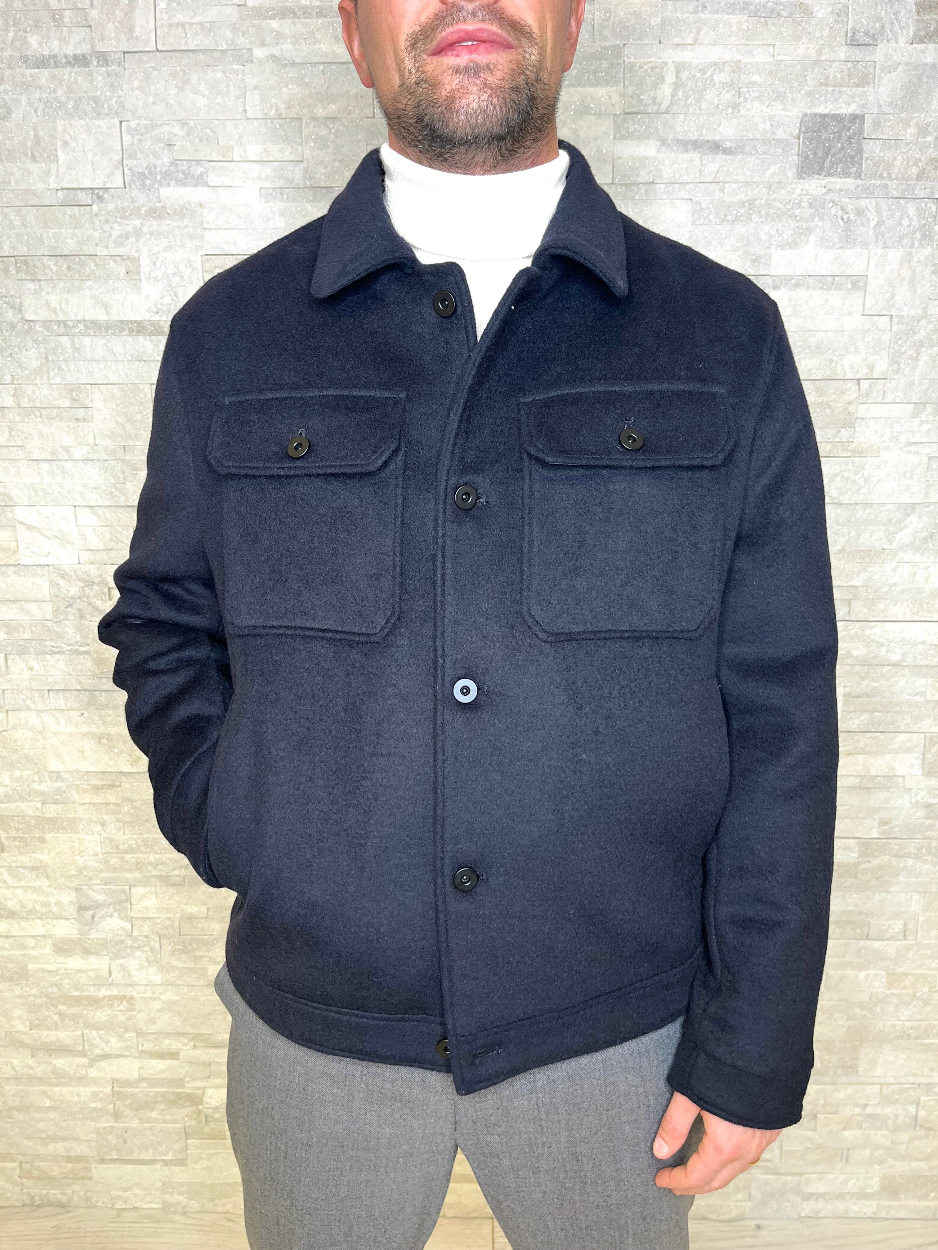 Giubbotto in misto lana