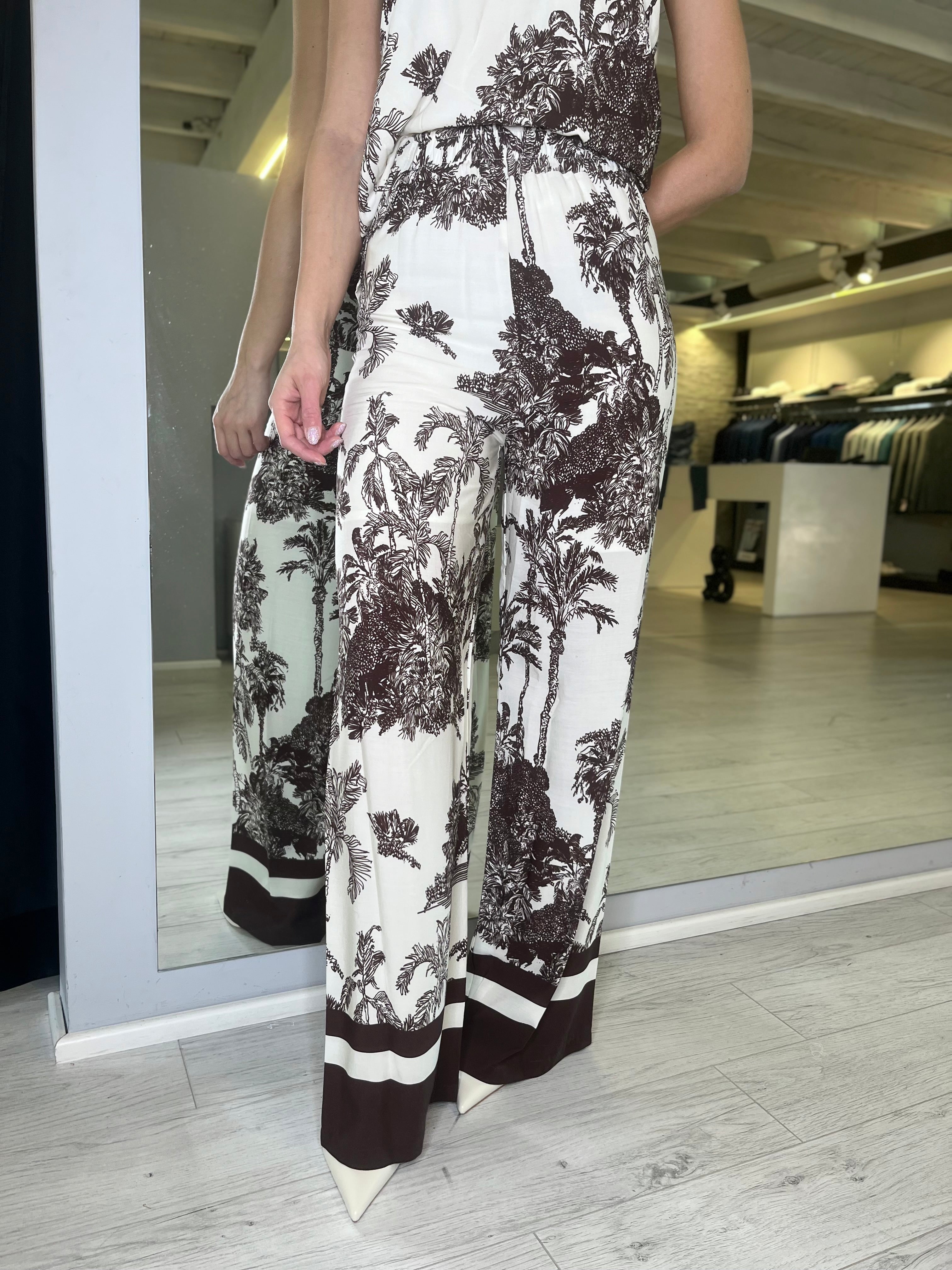 Pantalone palazzo fantasia