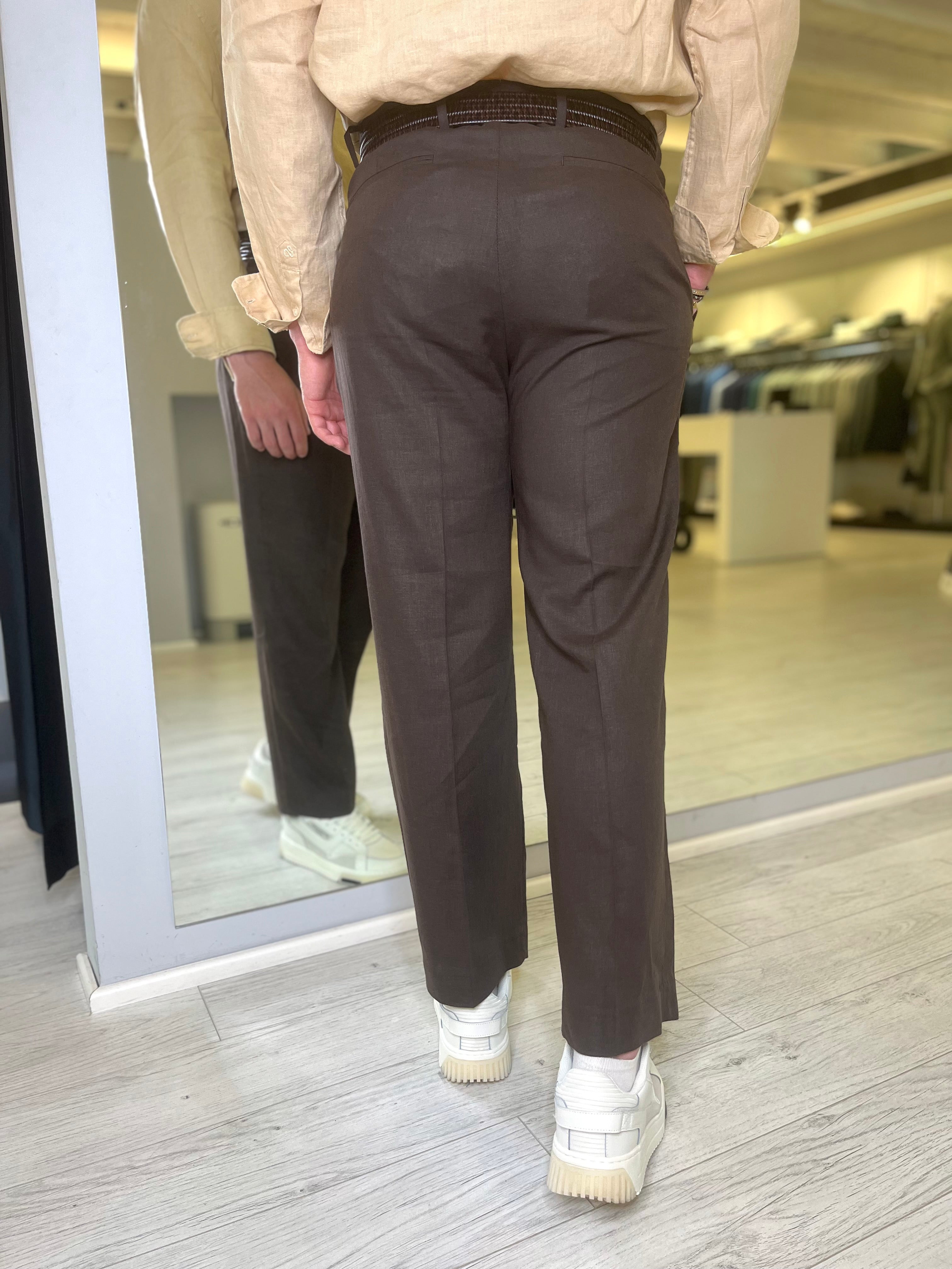 Pantalone fondo ampio moro