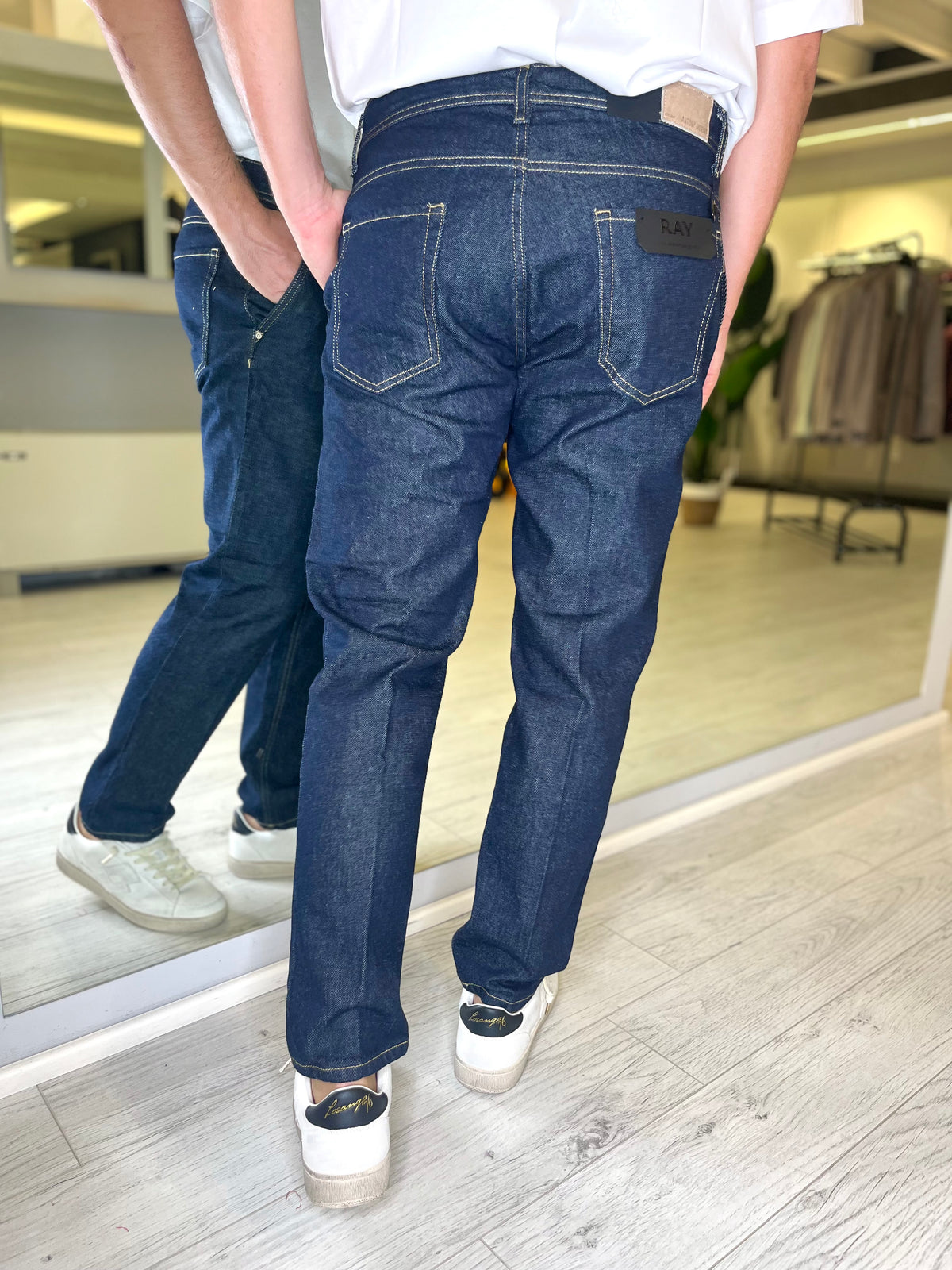Jeans Ray raw blue slim fit
