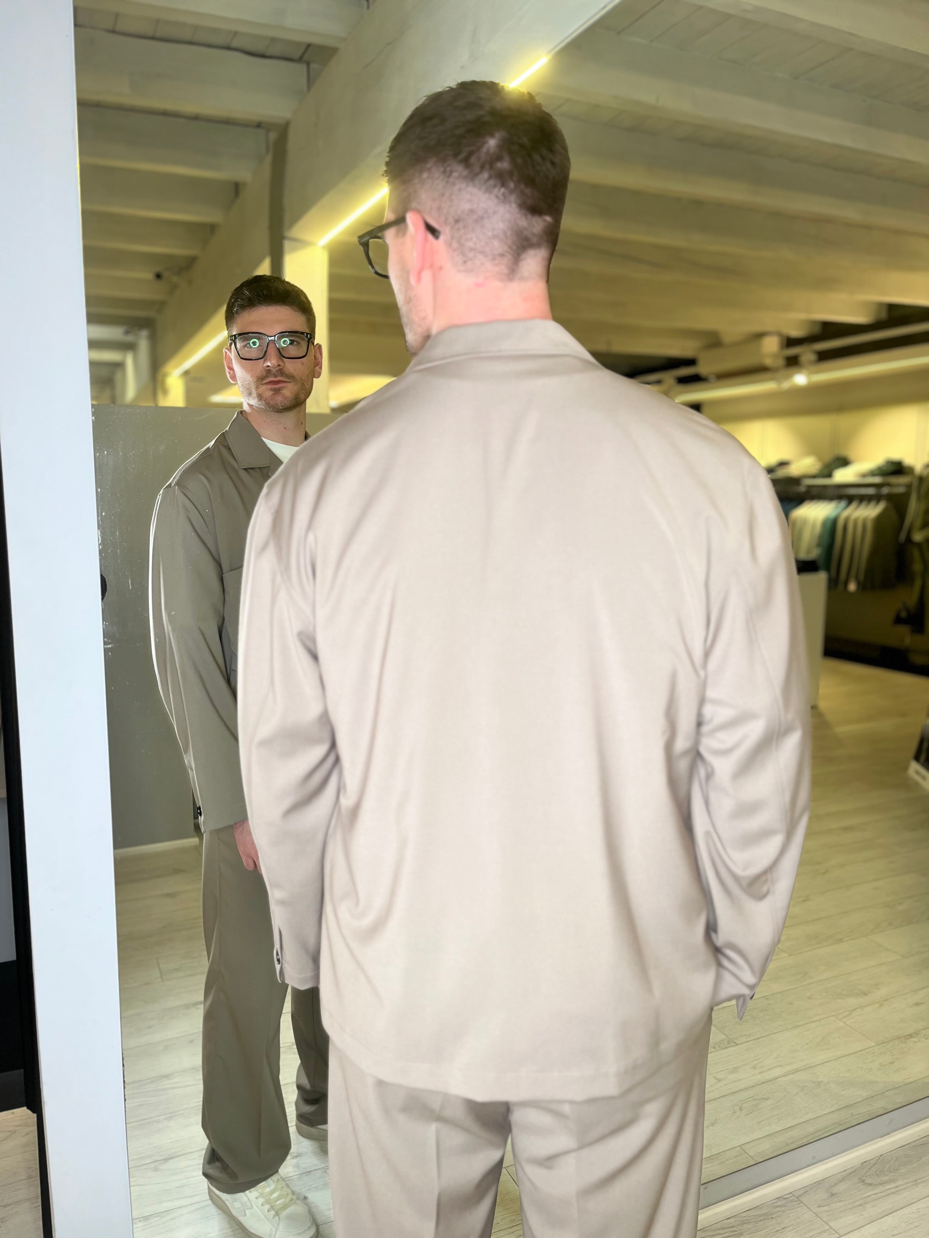 Camicia tasconi taupe