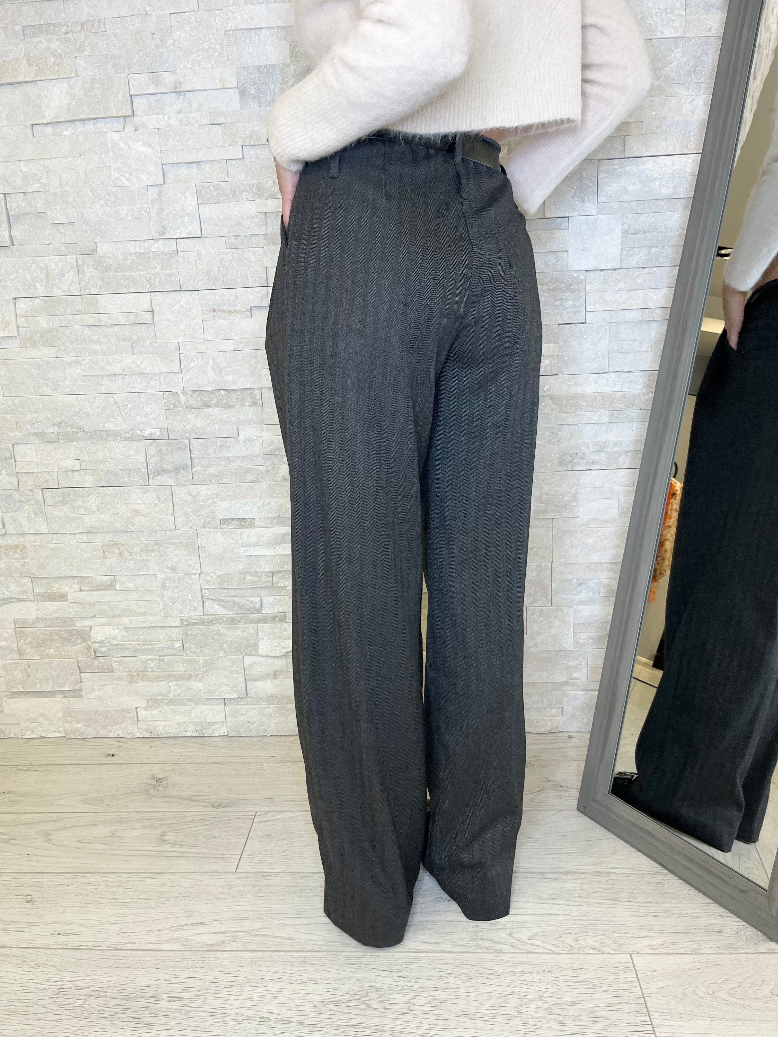 Pantaloni a palazzo grigi