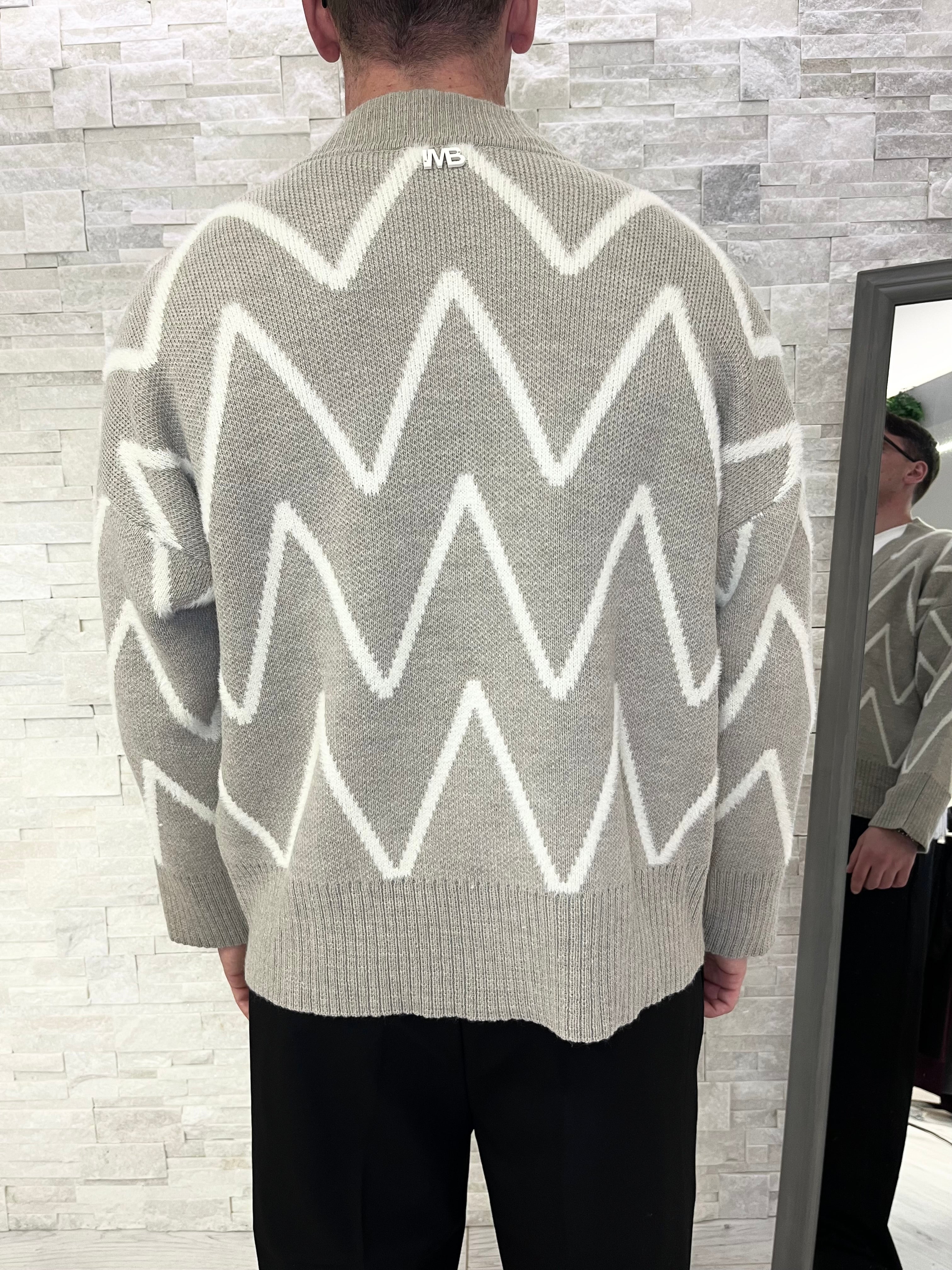 Cardigan oversize beige