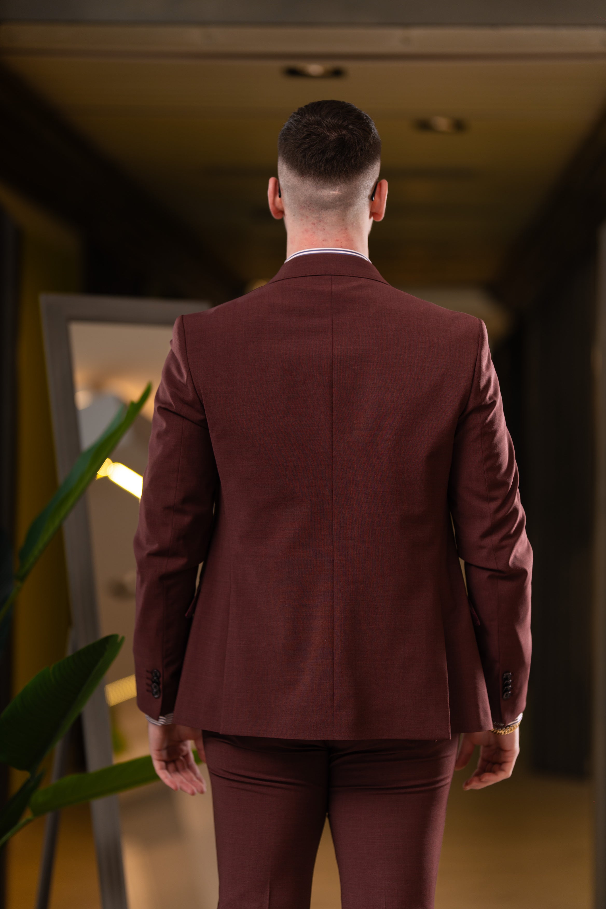 Abito doppiopetto bordeaux