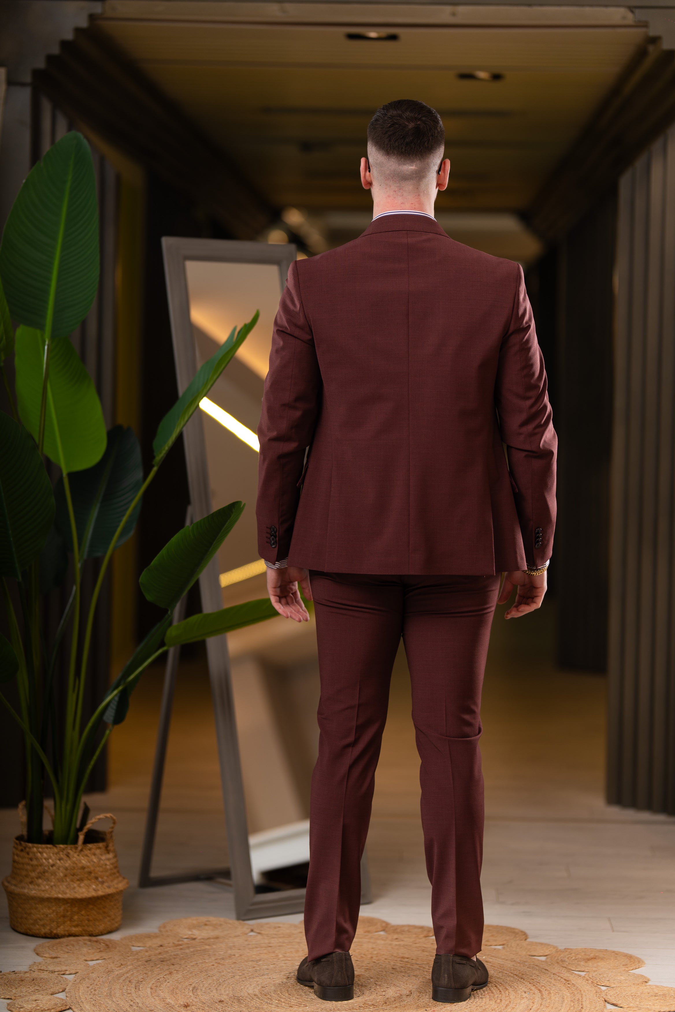 Abito doppiopetto bordeaux