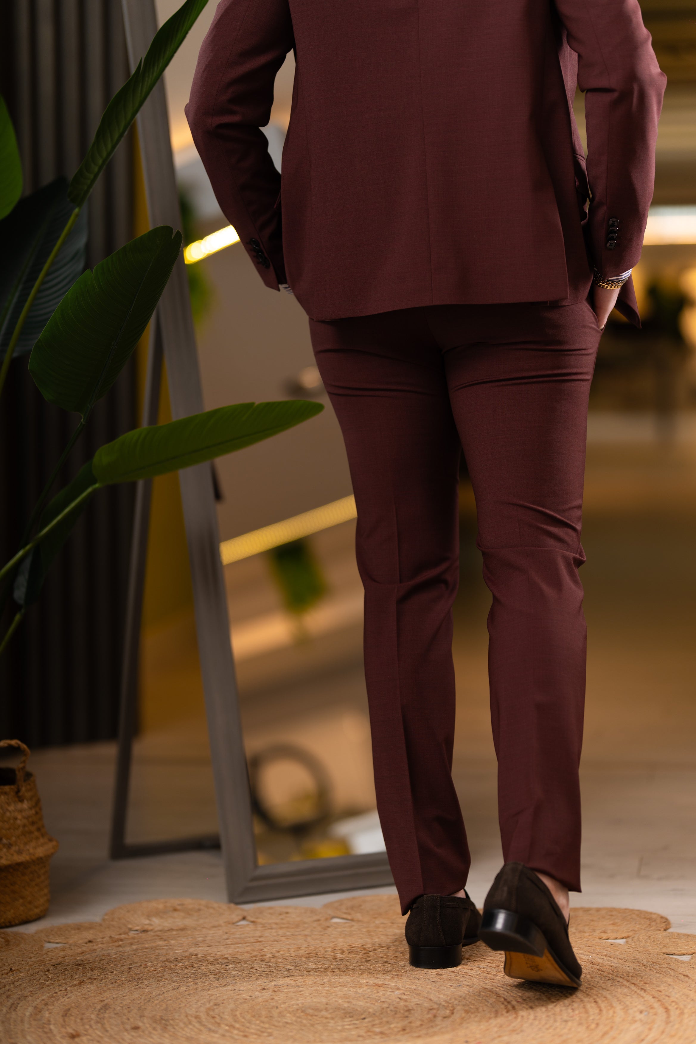 Abito doppiopetto bordeaux