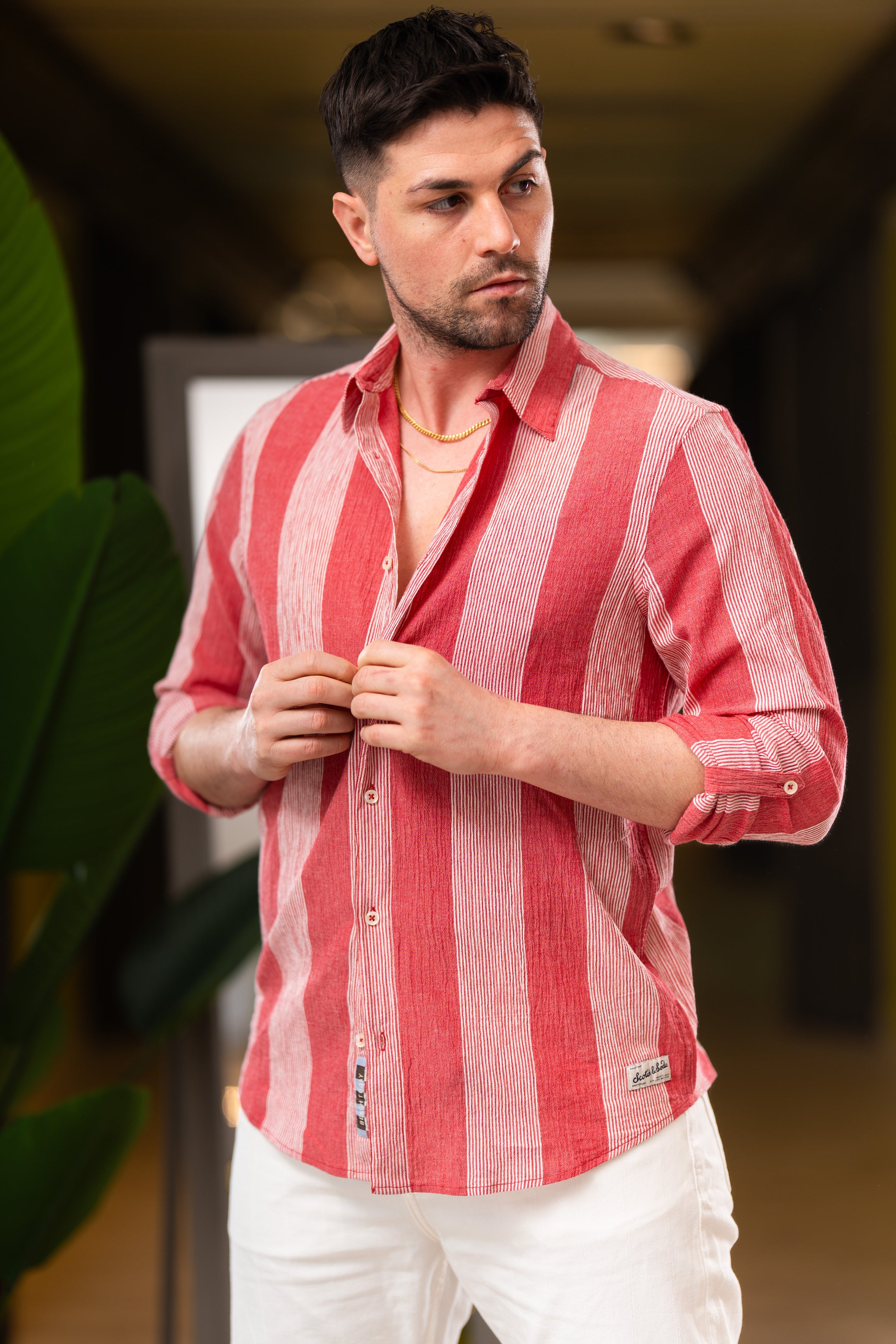 Camicia effetto crespato