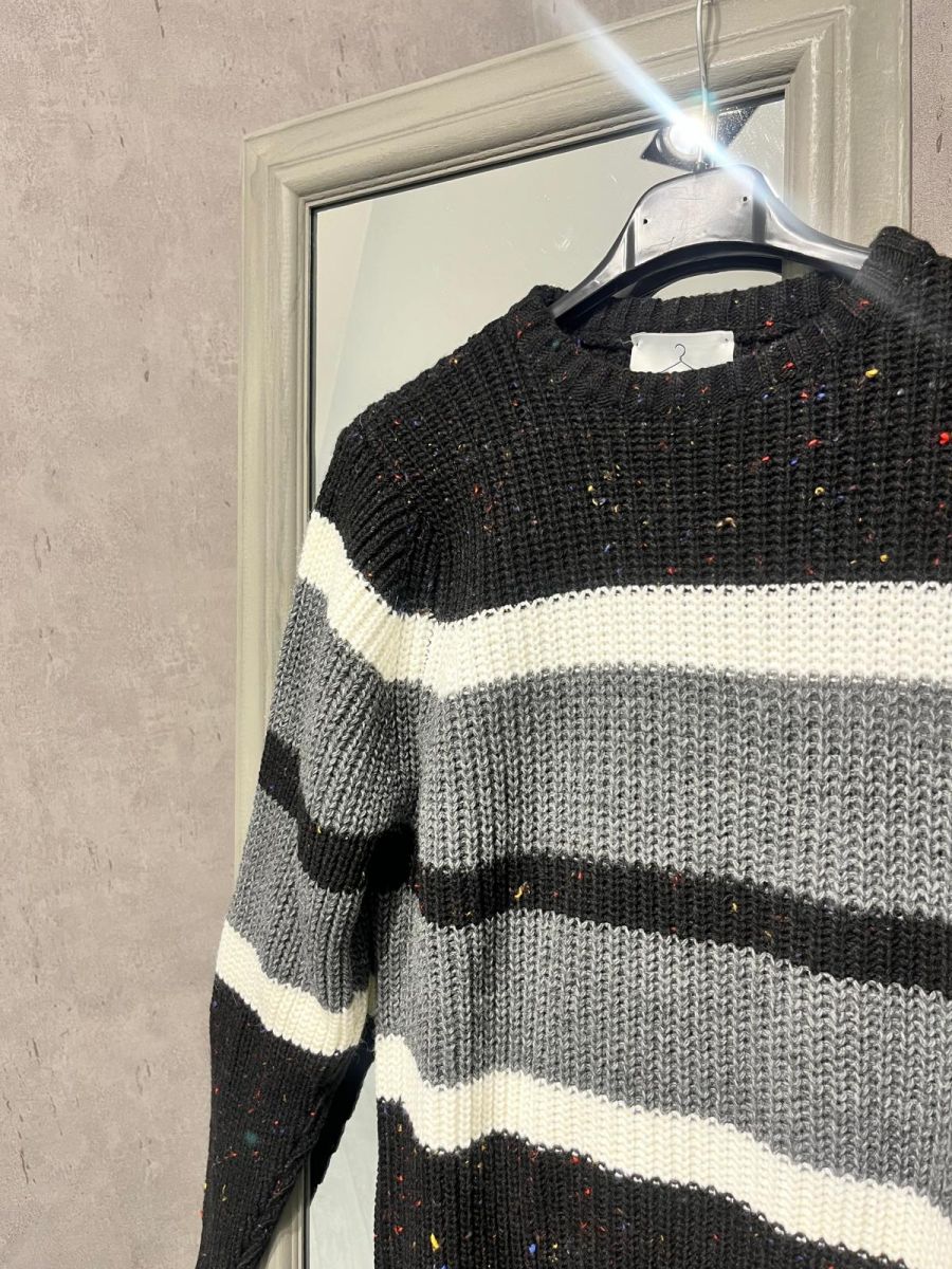 BERNA - Maglia girocollo riga