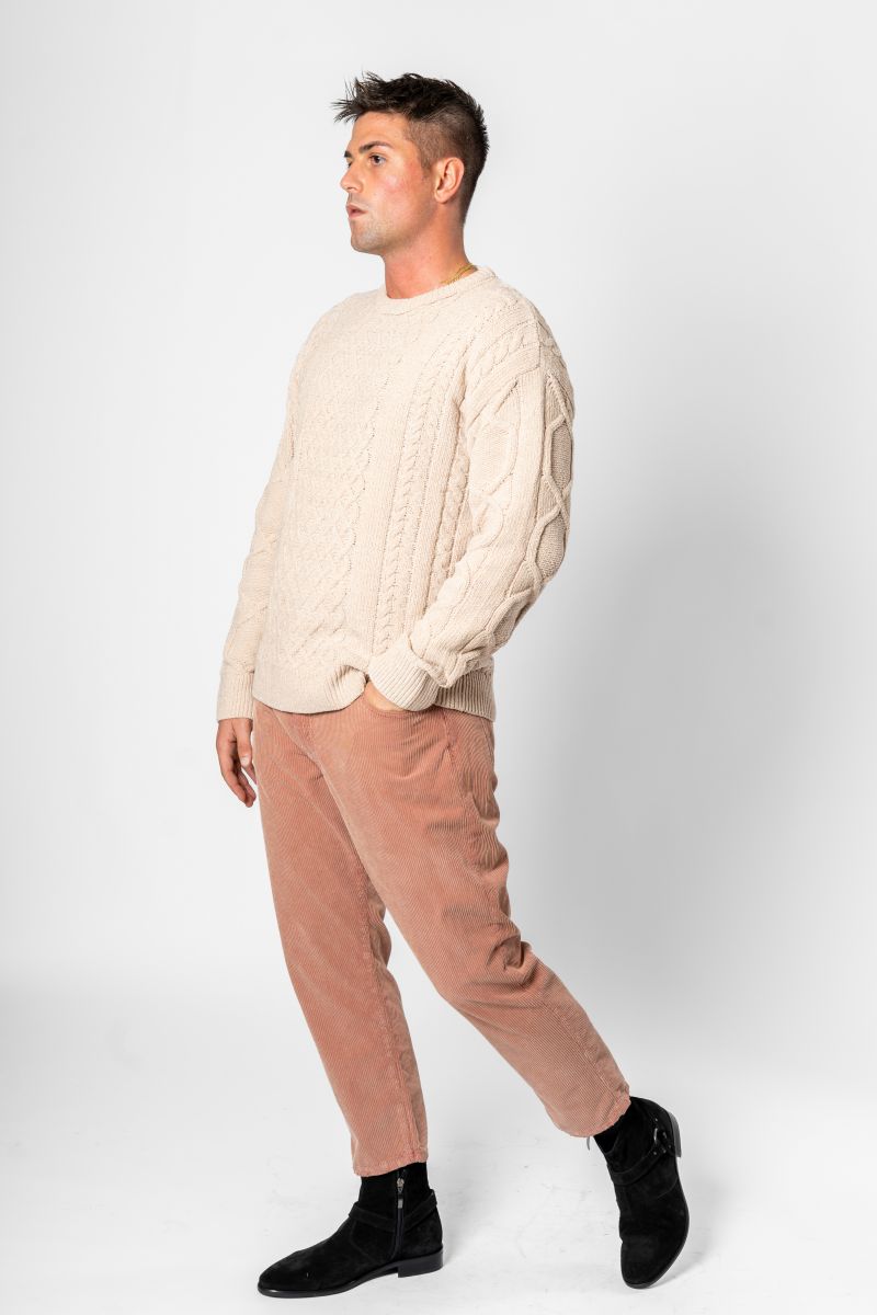 Pantalone carrot velluto