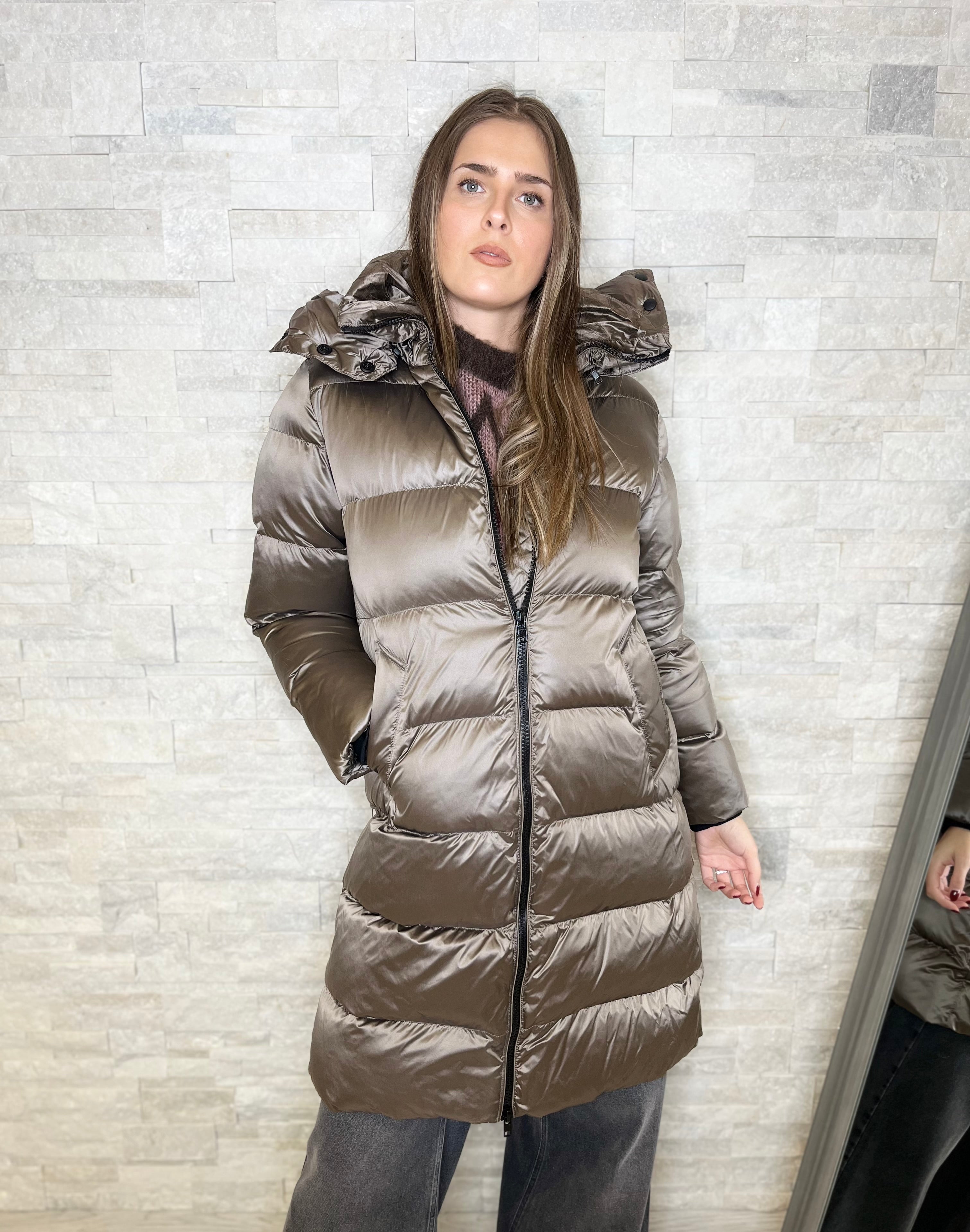 Piumino Charlotte taupe