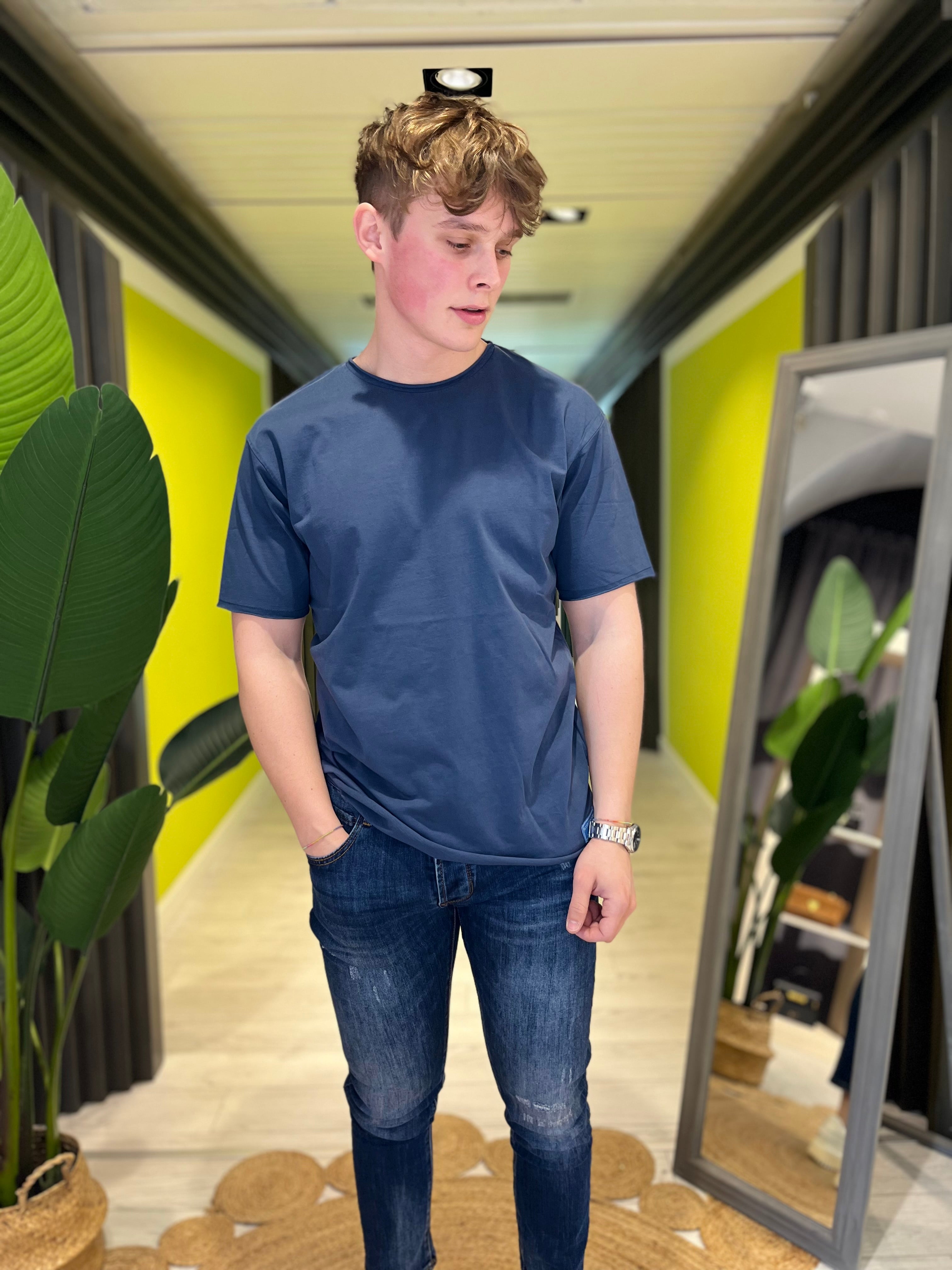 Maglia basic blu
