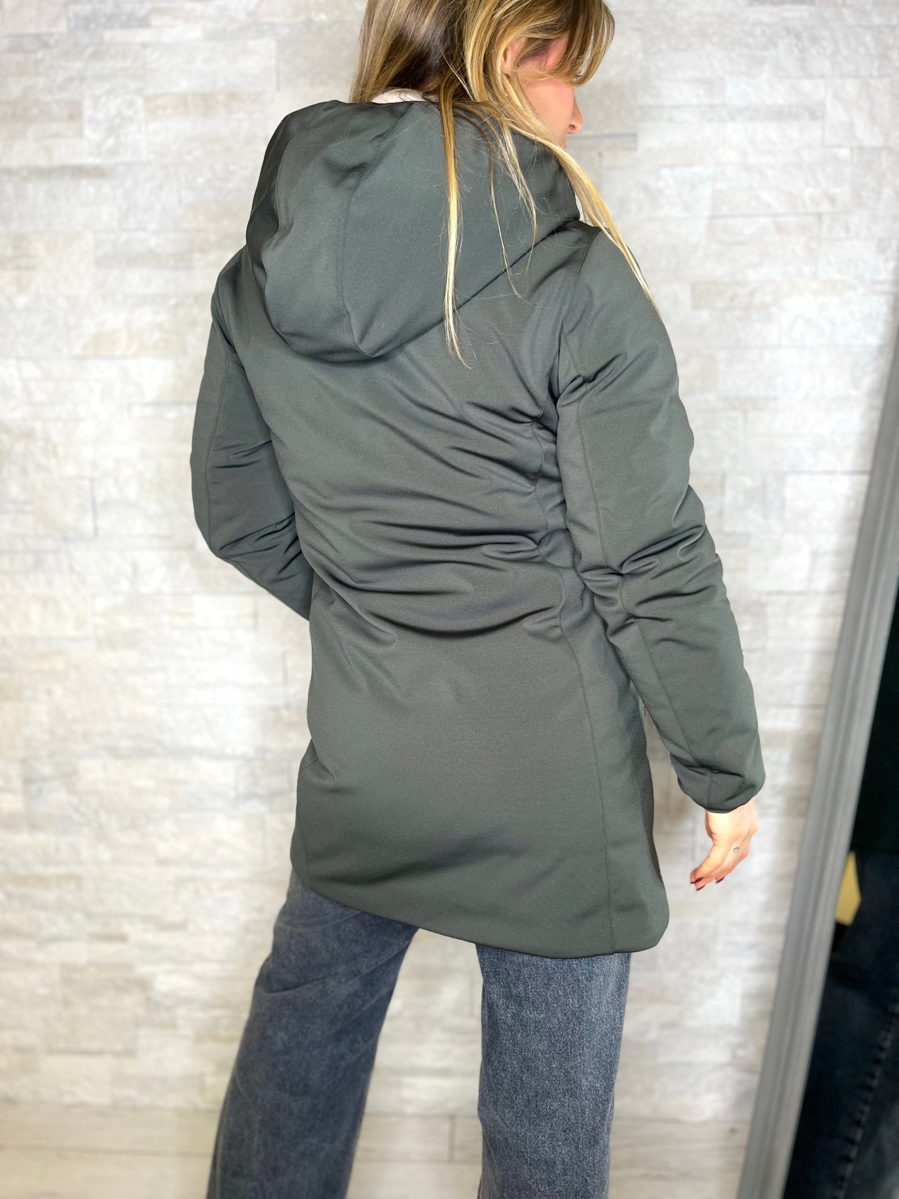 Parka lungo verde