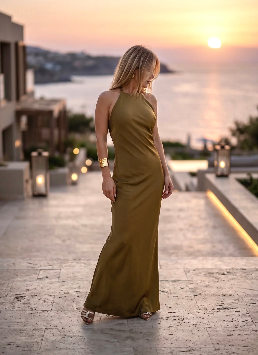 Abito simple keira bronze