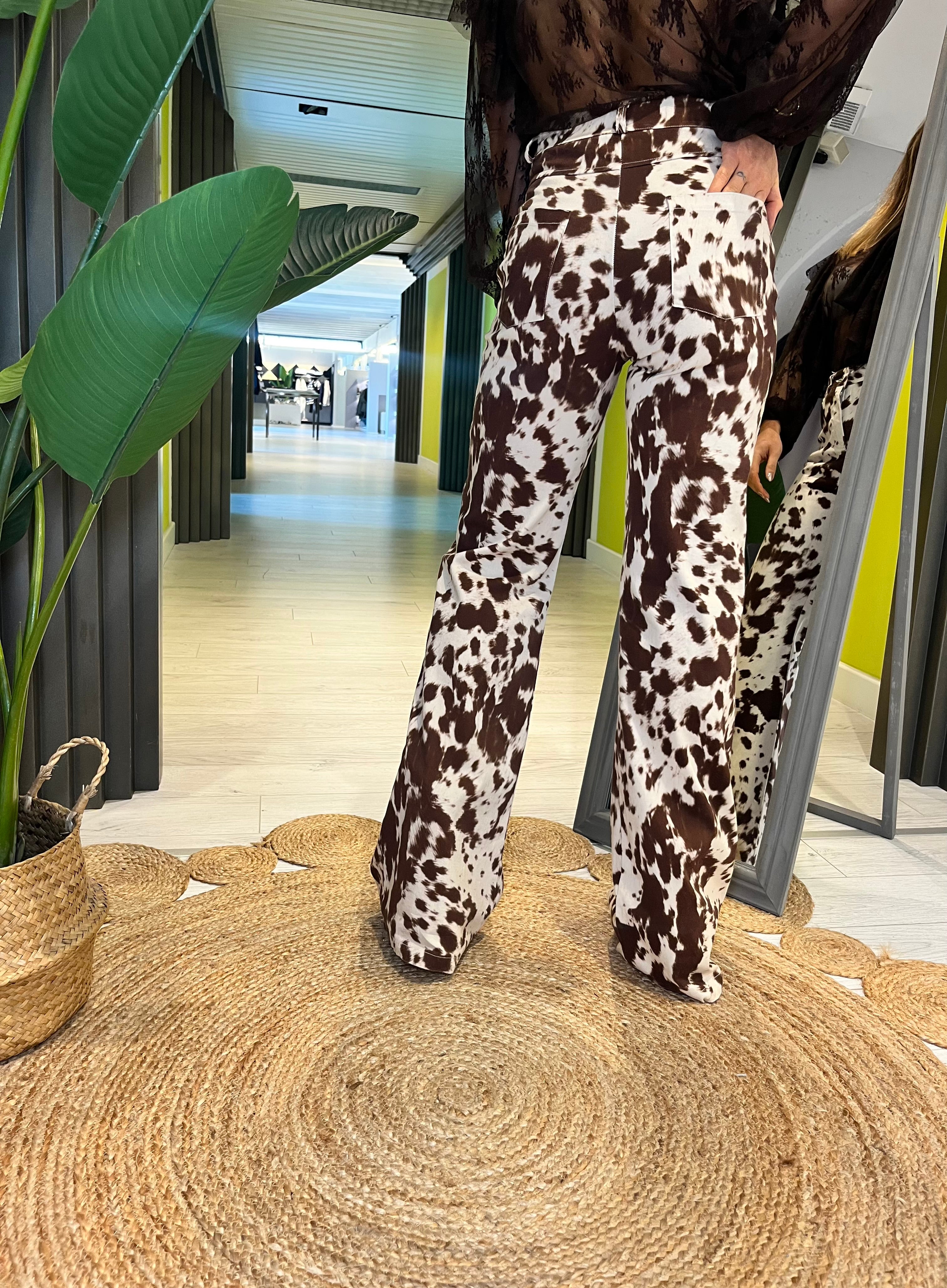 Pantalone stampa muccata