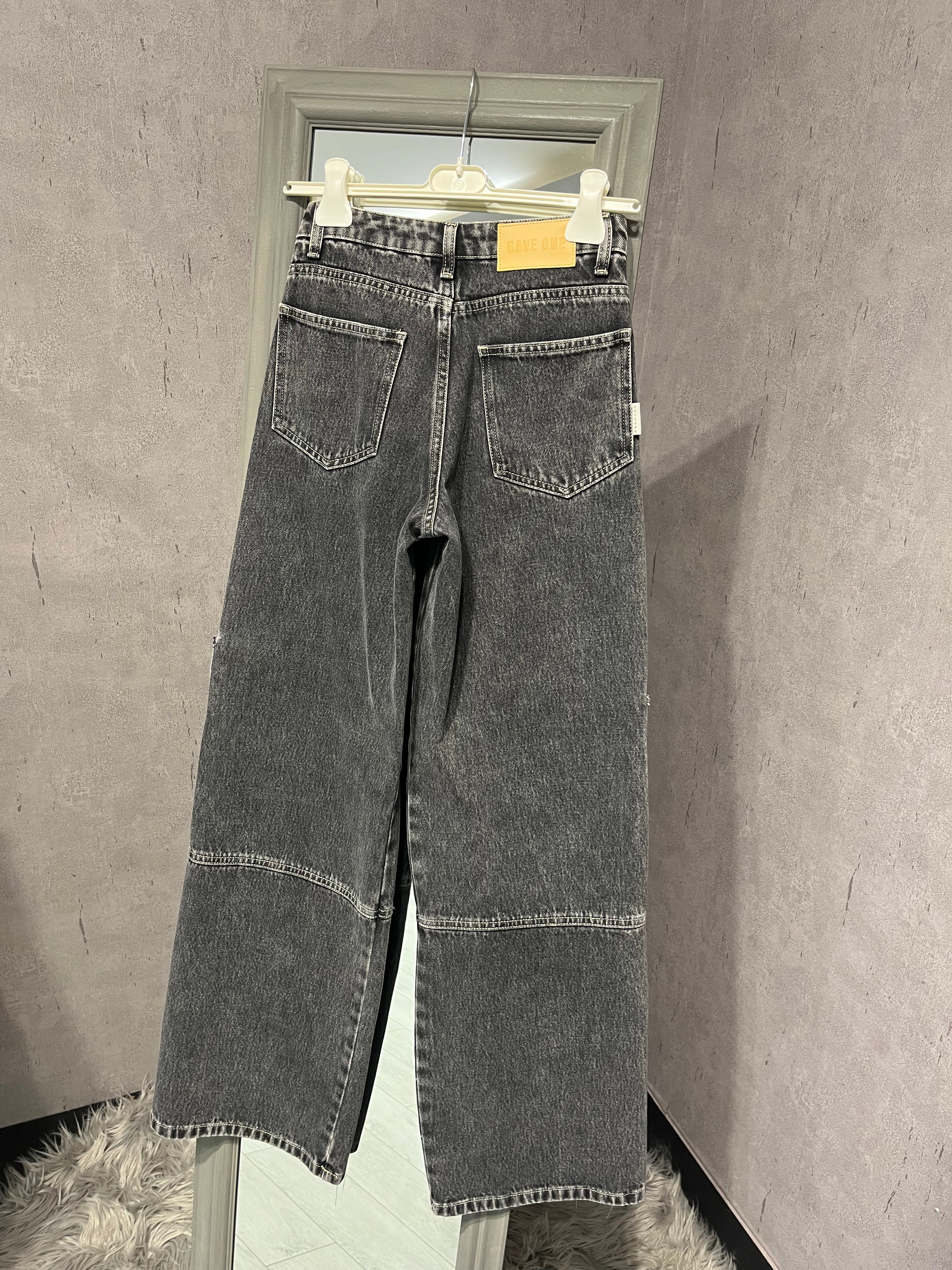 Jeans cargo grigio