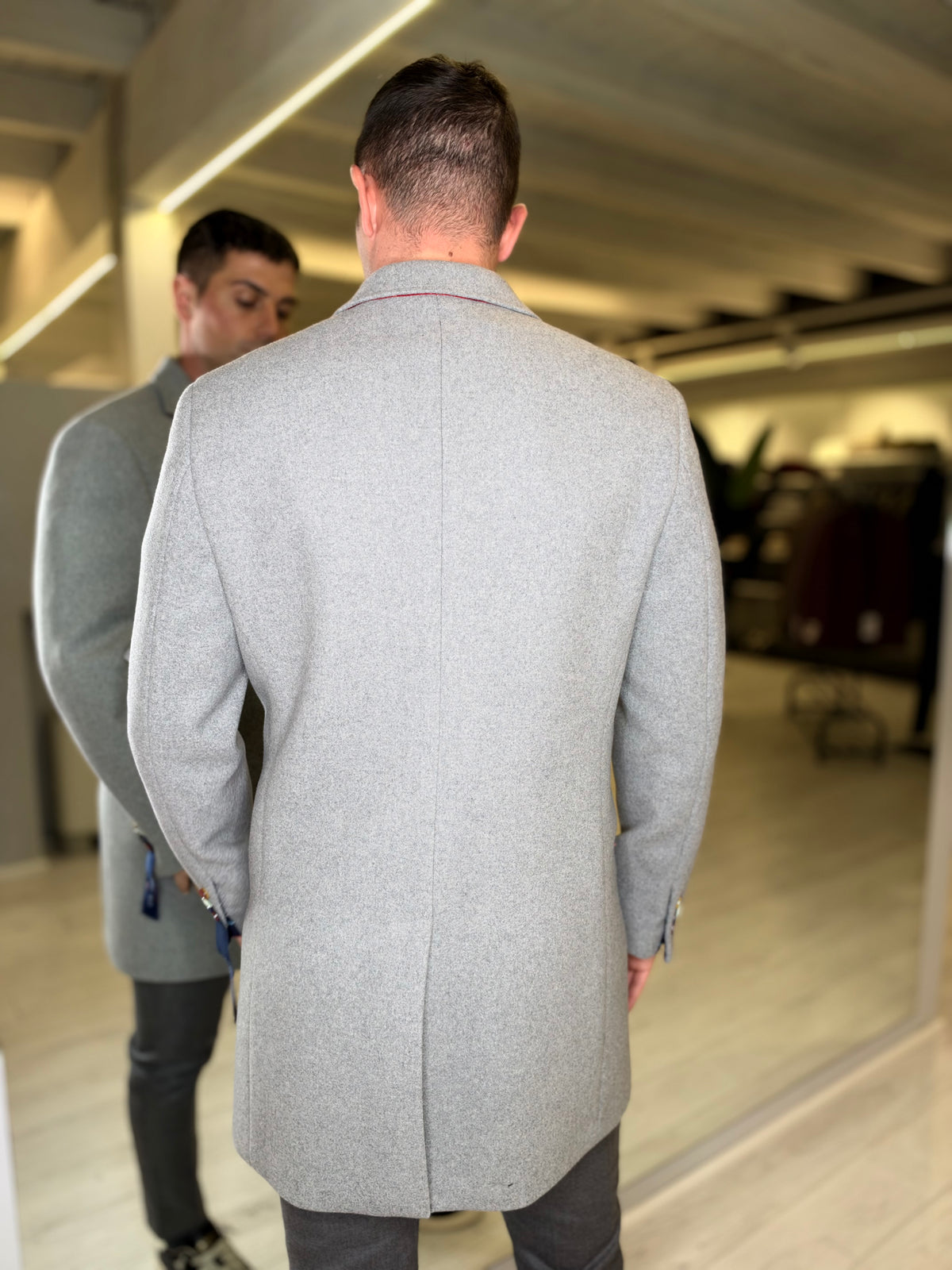 Cappotto grigio melange