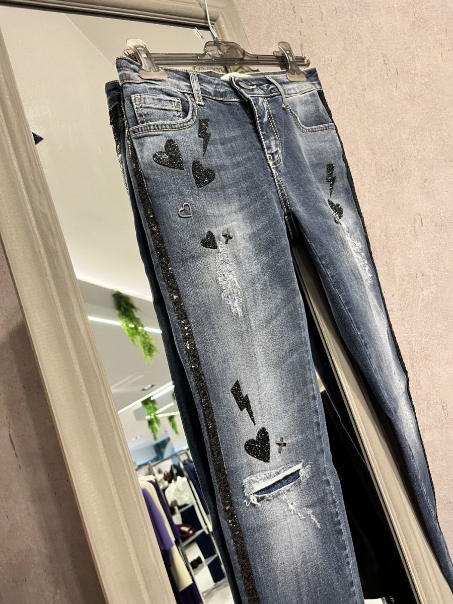 Jeans skinny patch