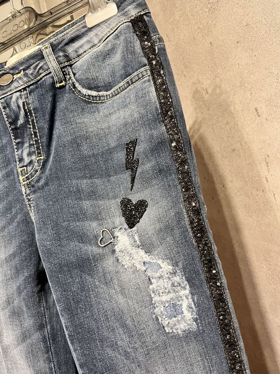 Jeans skinny patch