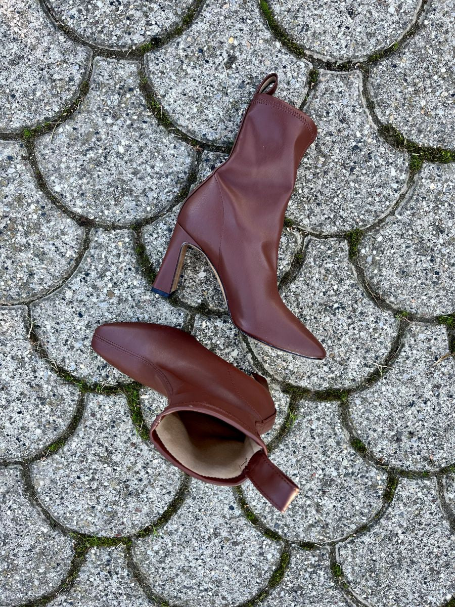 Stivaletto marrone in pelle
