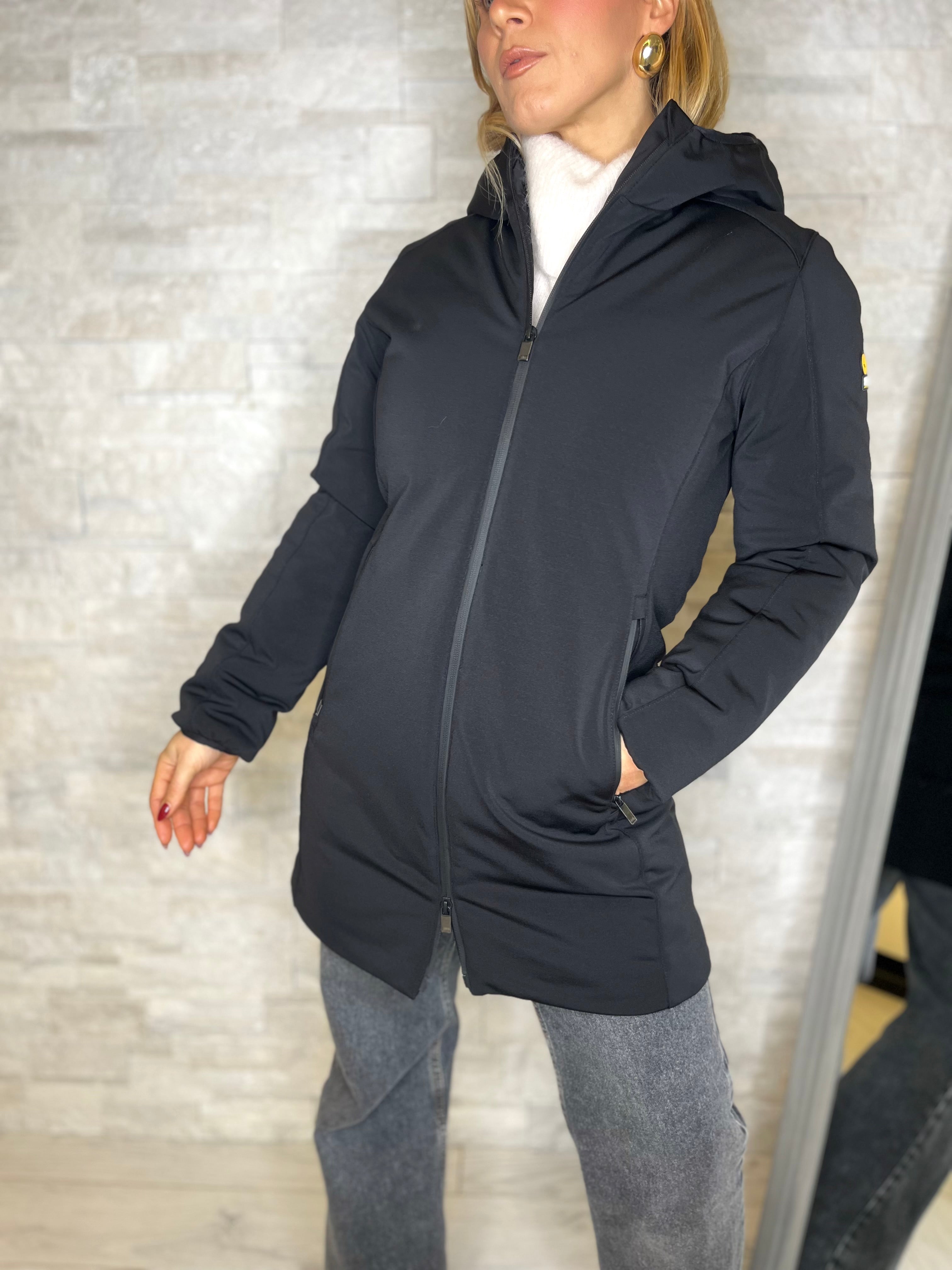 Parka lungo nero