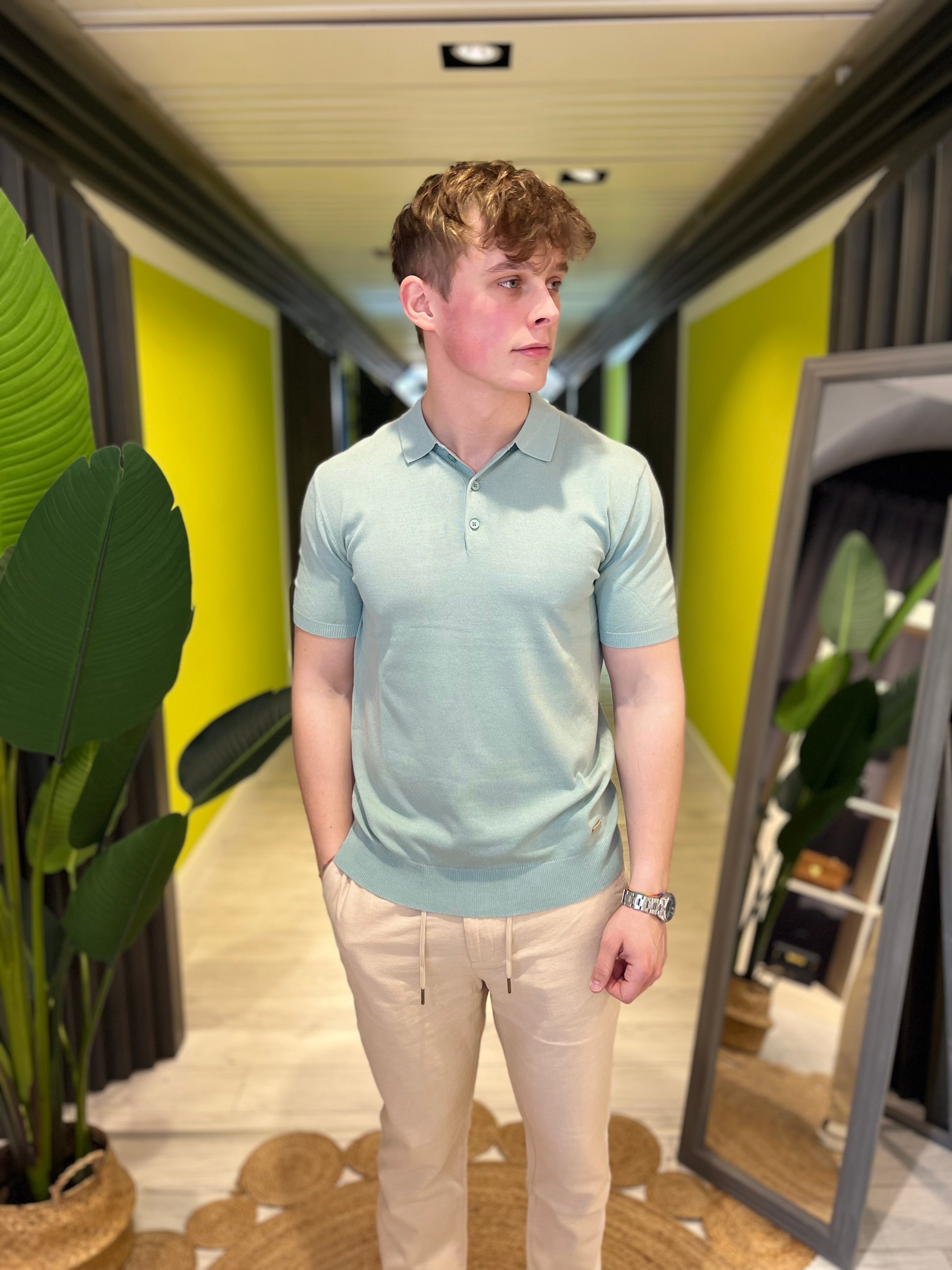 Polo in maglia muscle fit