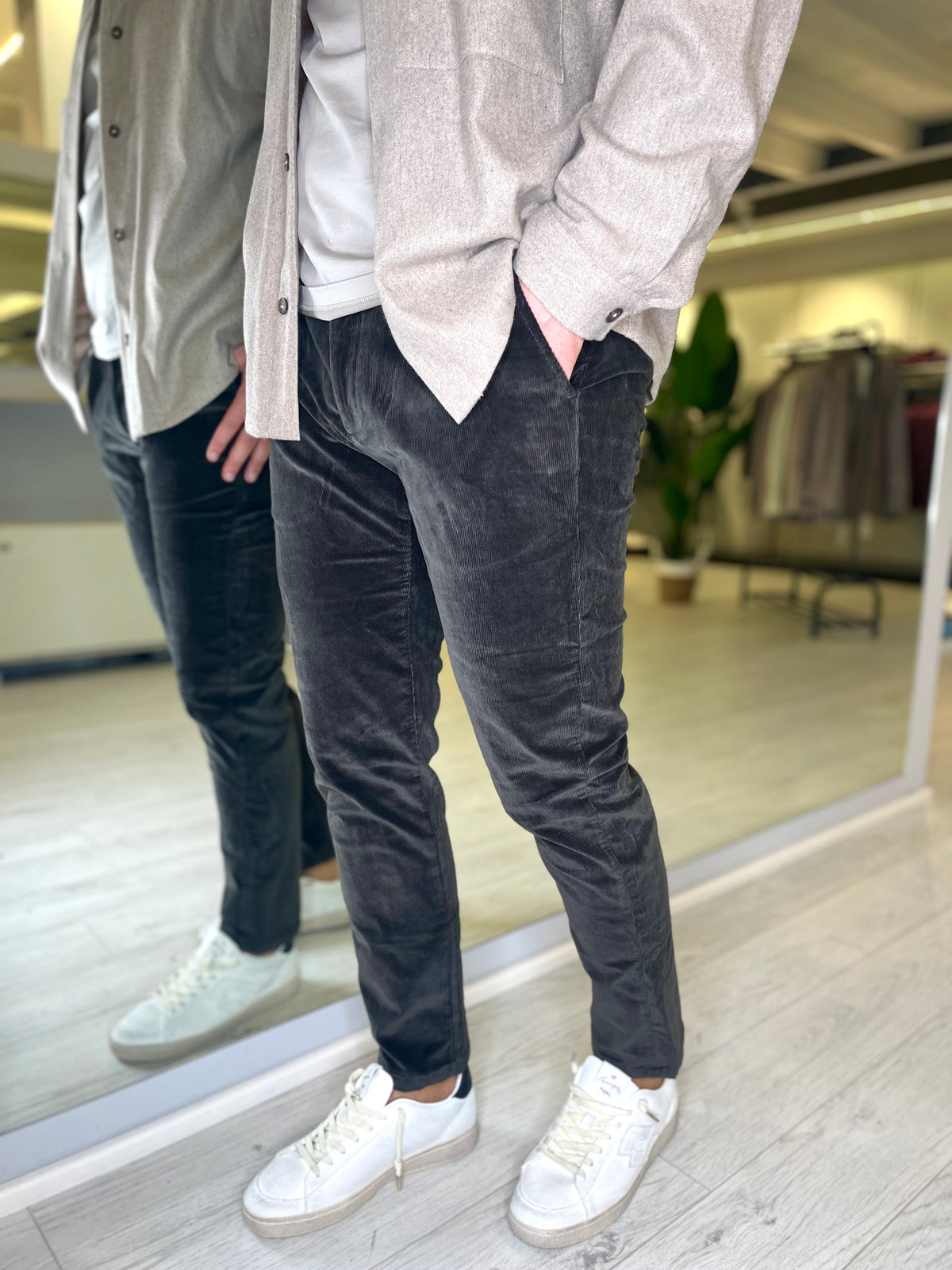 Pantalone Tahoma velluto coffee