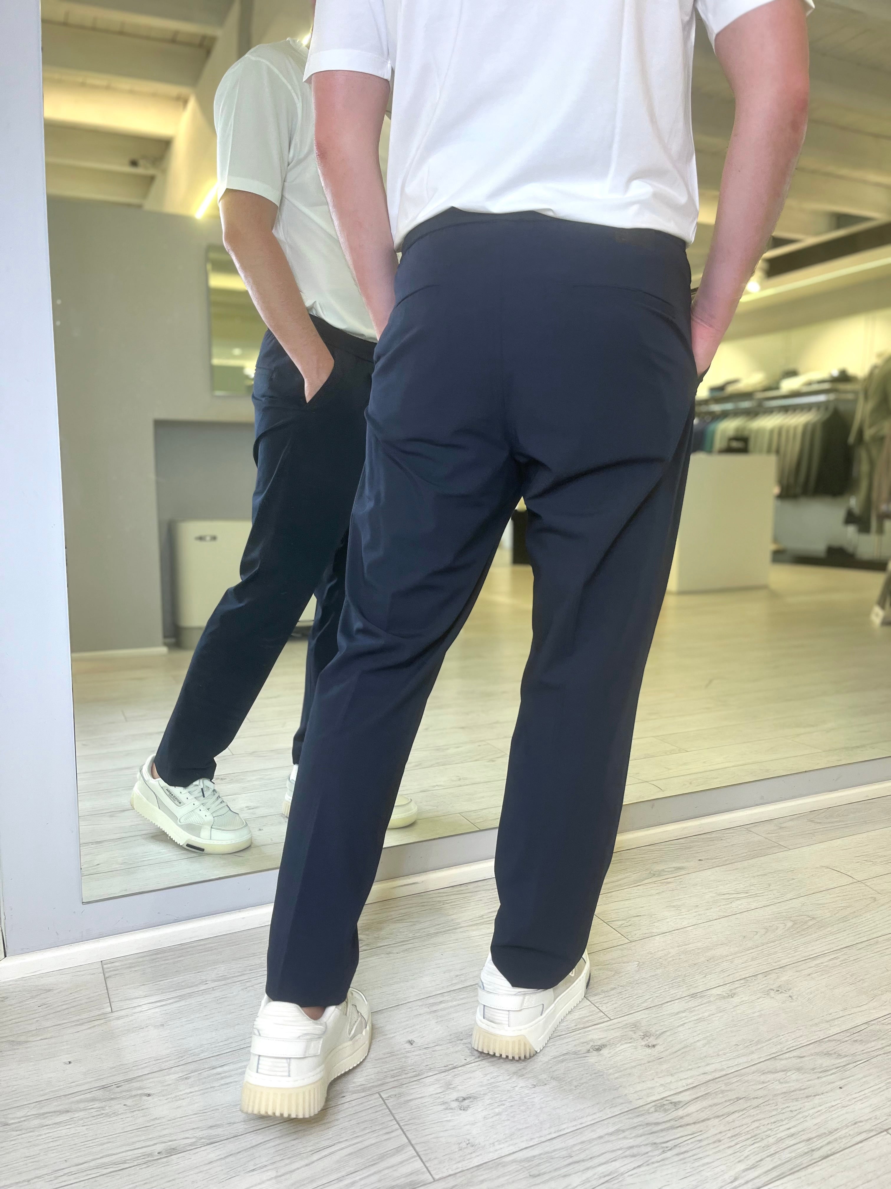 Pantalone "neil" in misto viscosa stretch