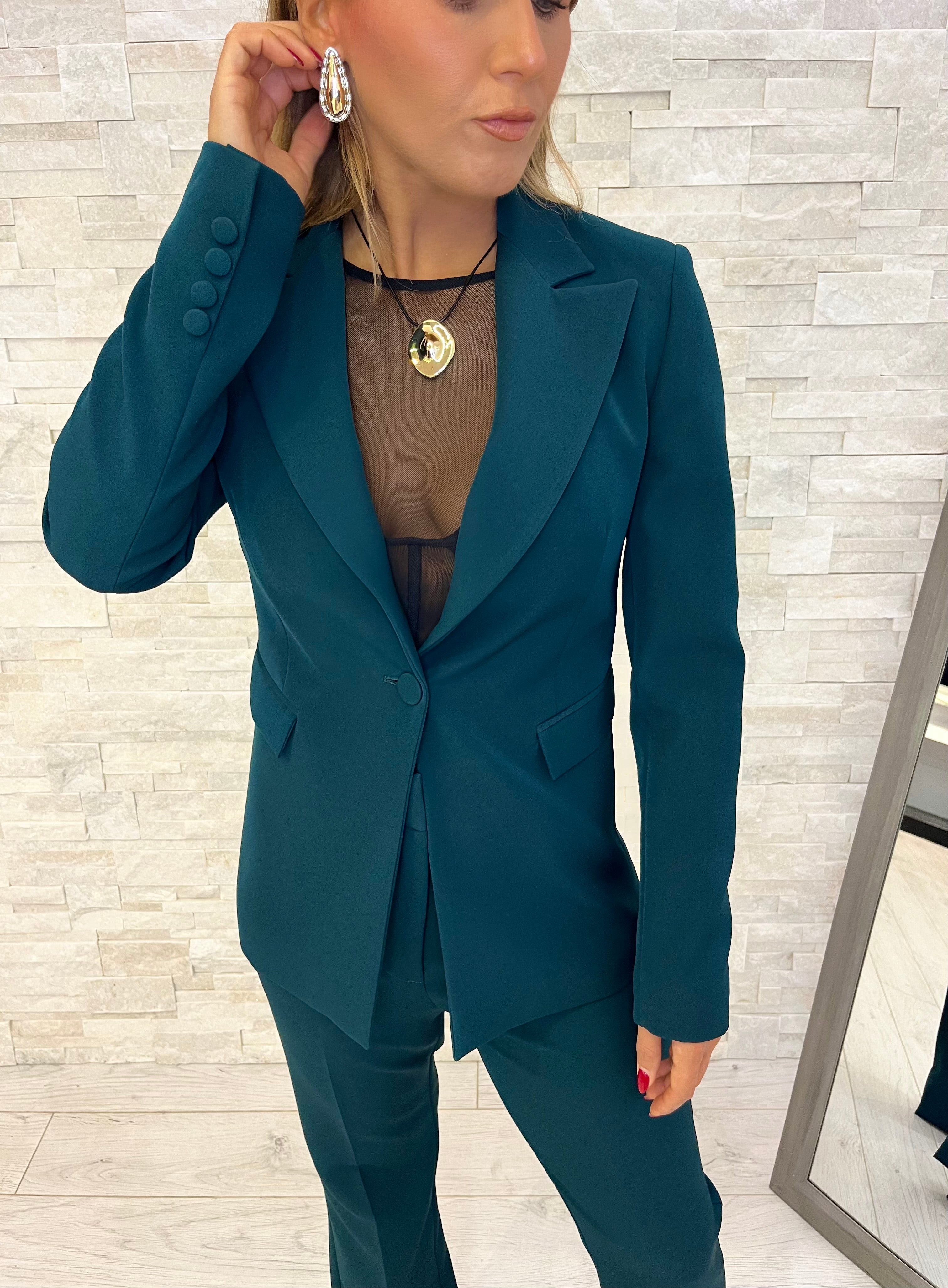 Tailleur monopetto green