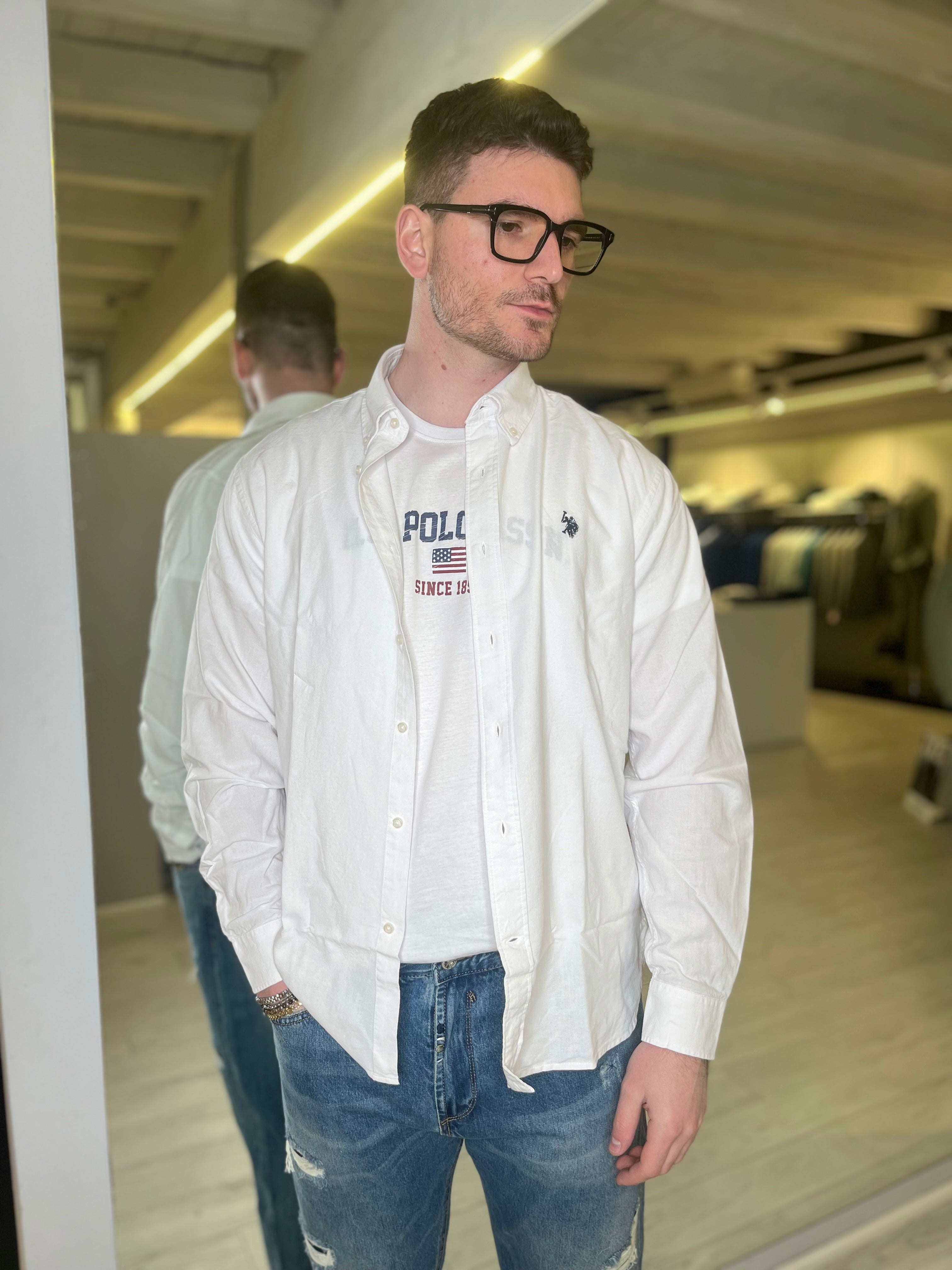 Camicia in cotone bianca