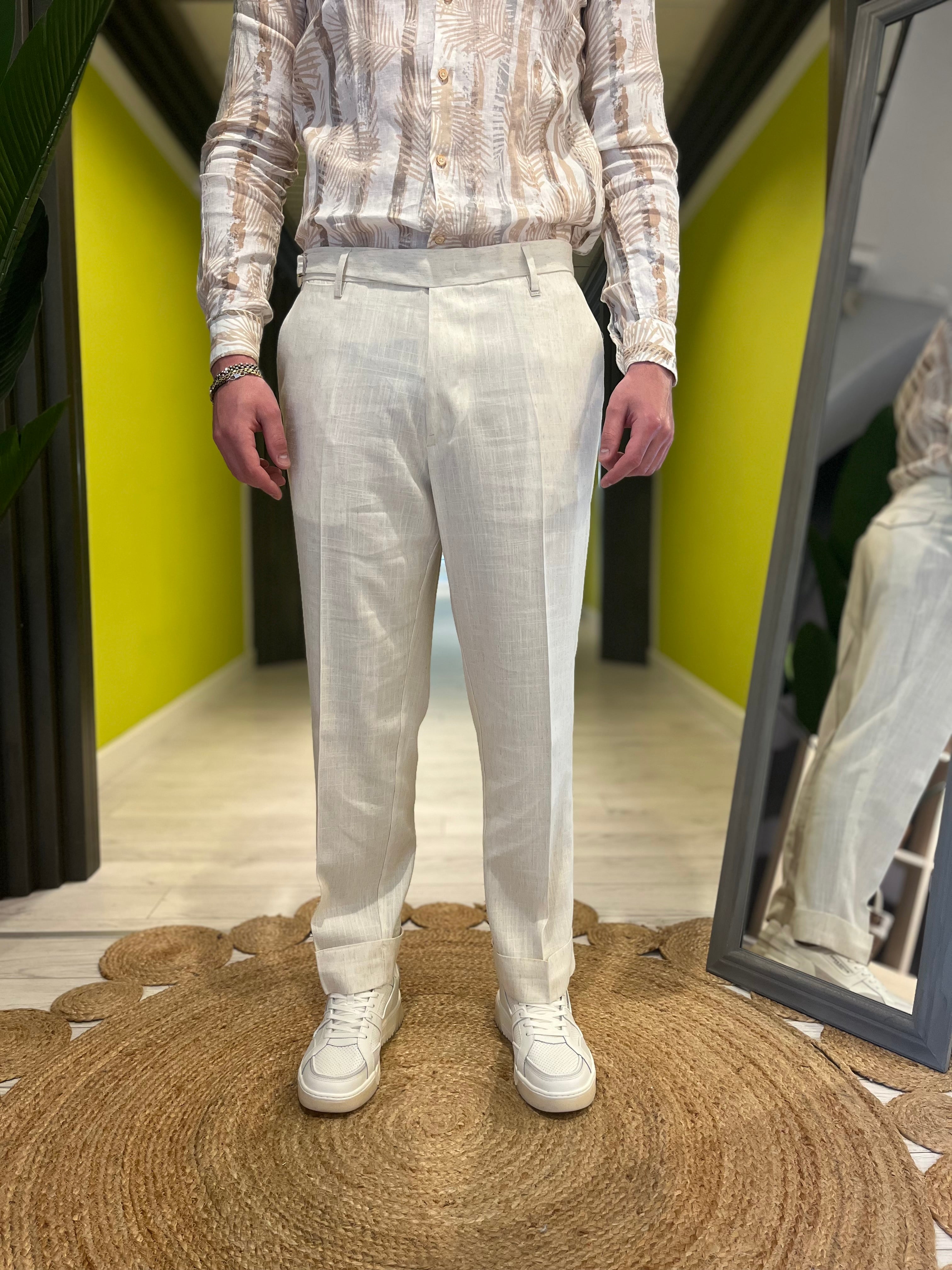 Abito monopetto oversize panna