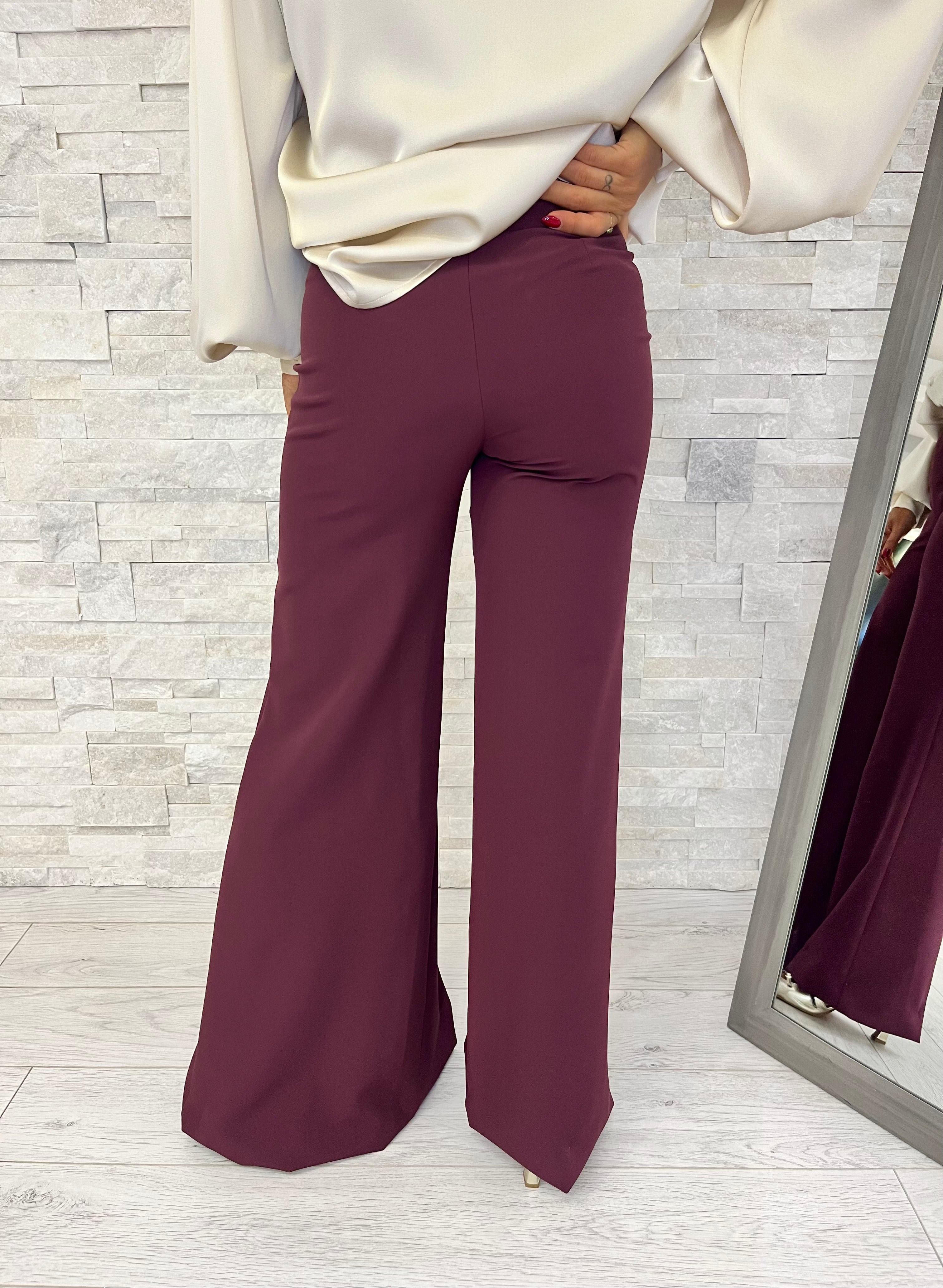 Tailleur sfiancato bordeaux