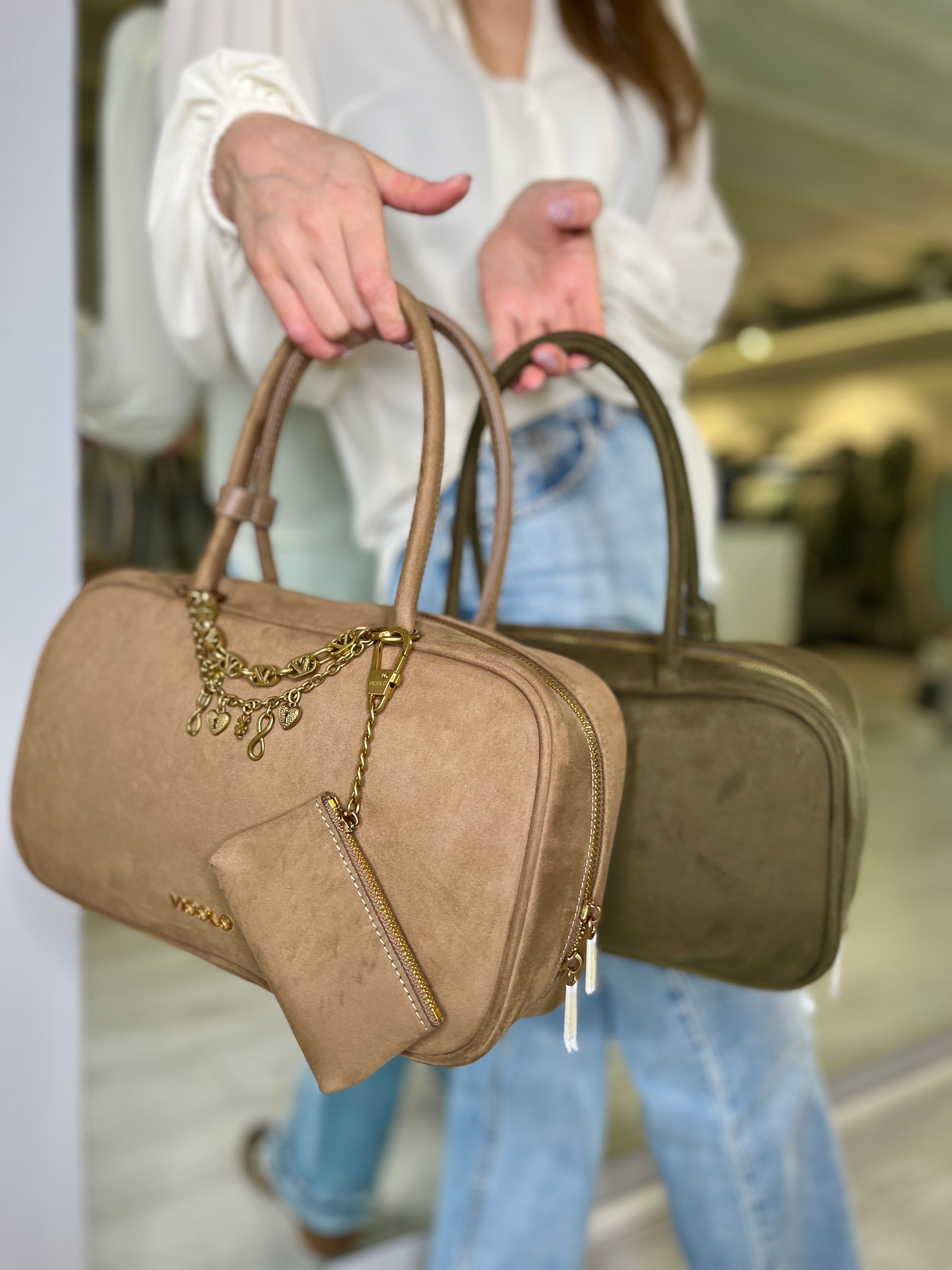 Borsa slide verde army