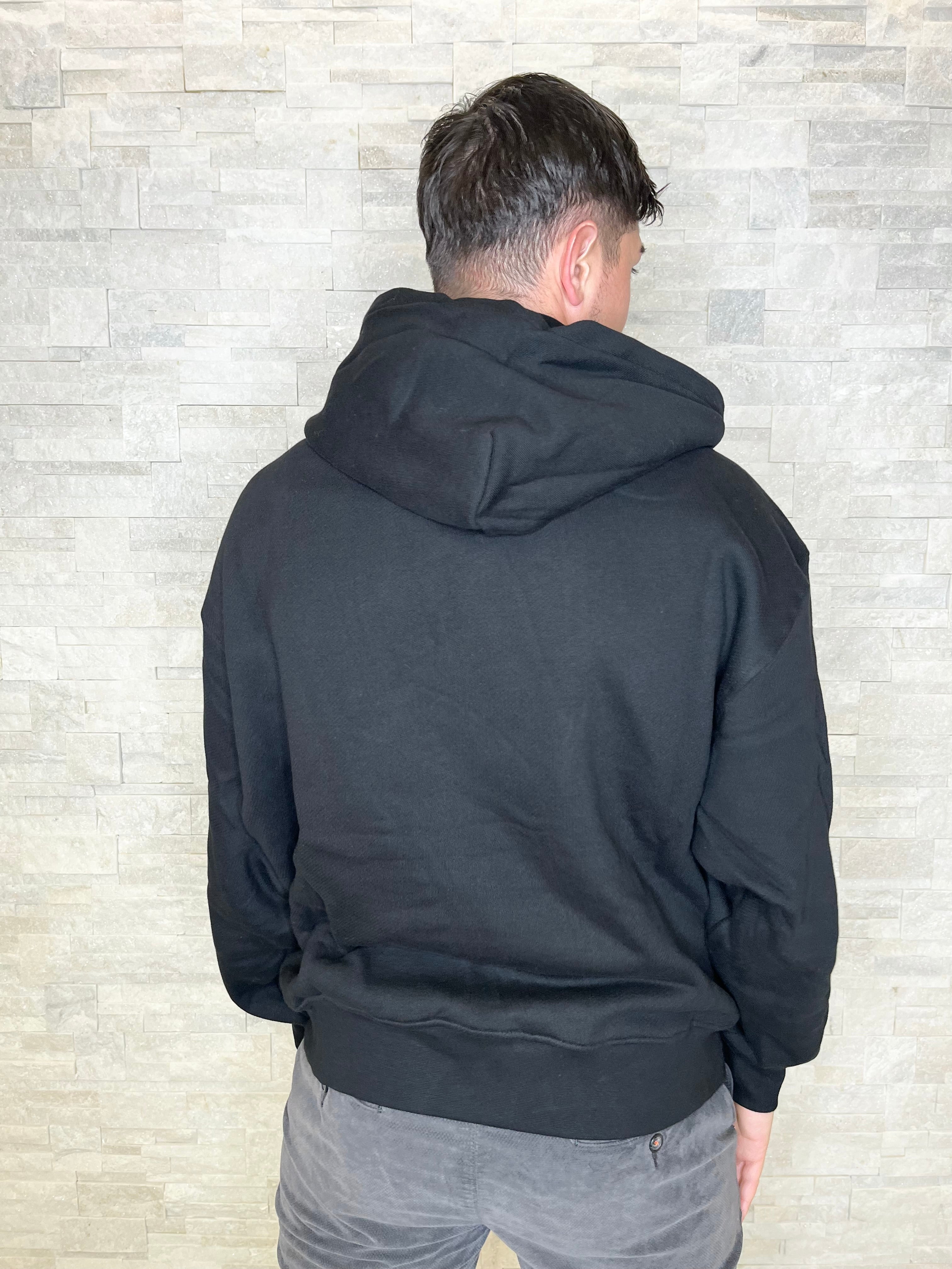 Felpa oversize stampa flame