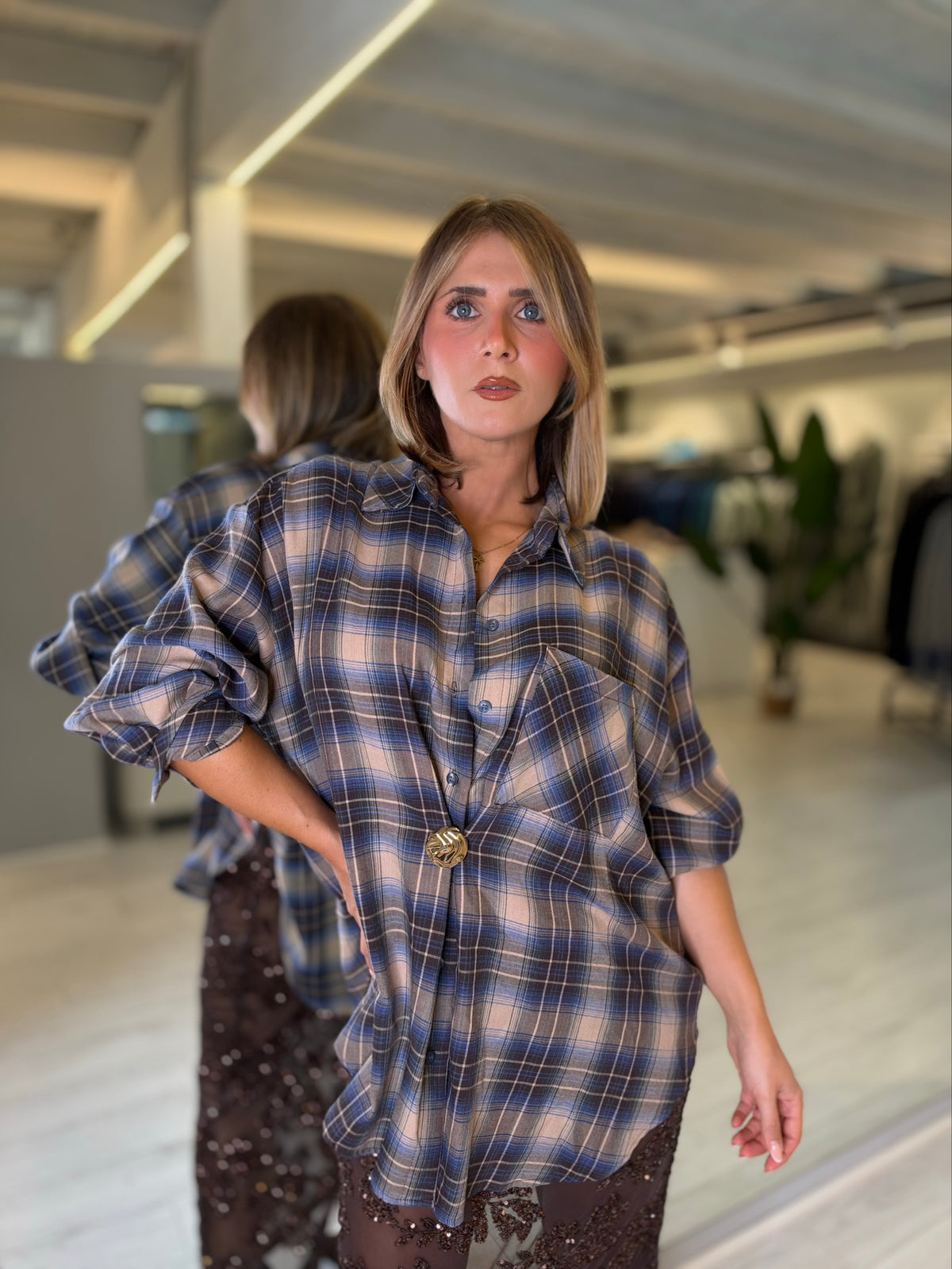 Camicia in fantasia check