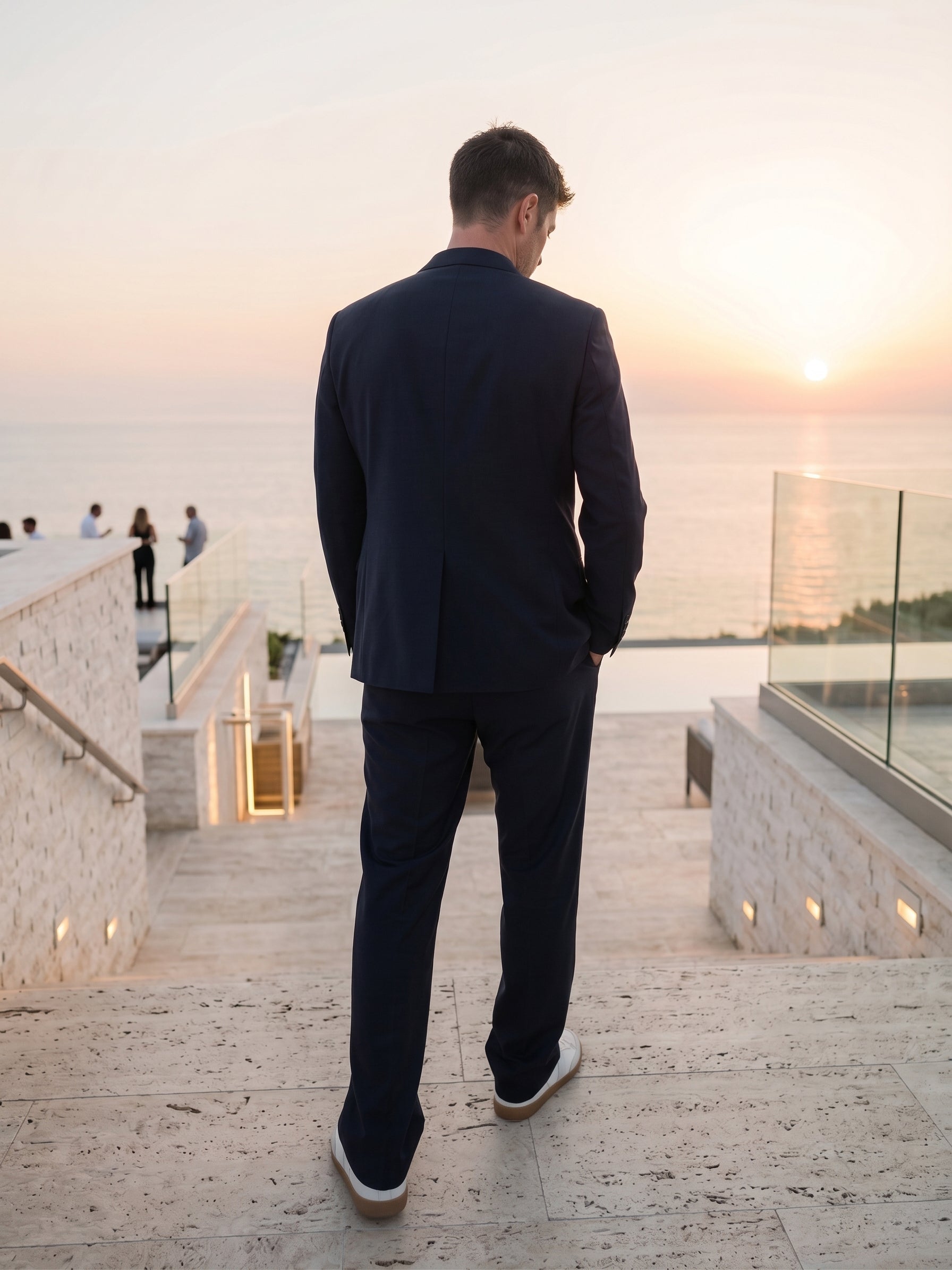 Abito doppiopetto blu