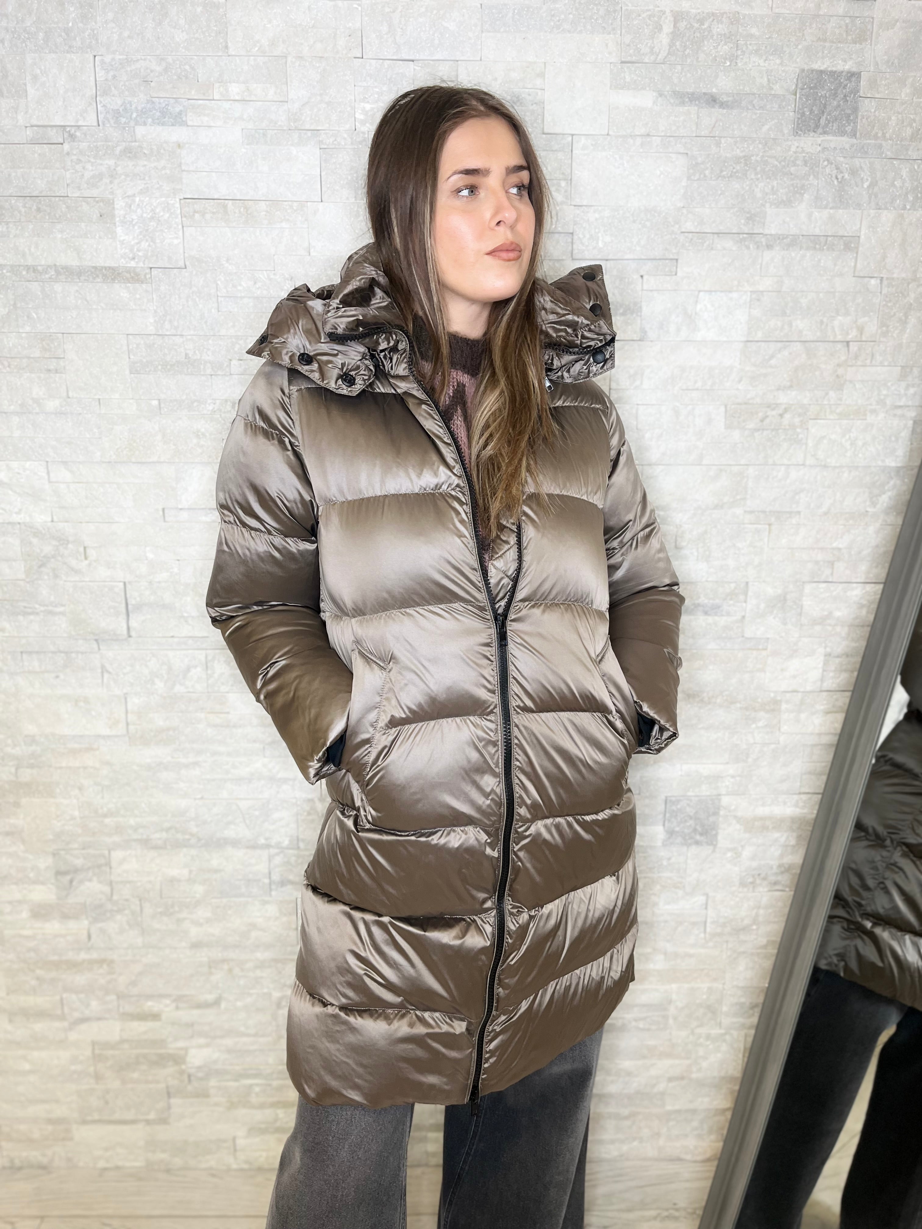 Piumino Charlotte taupe